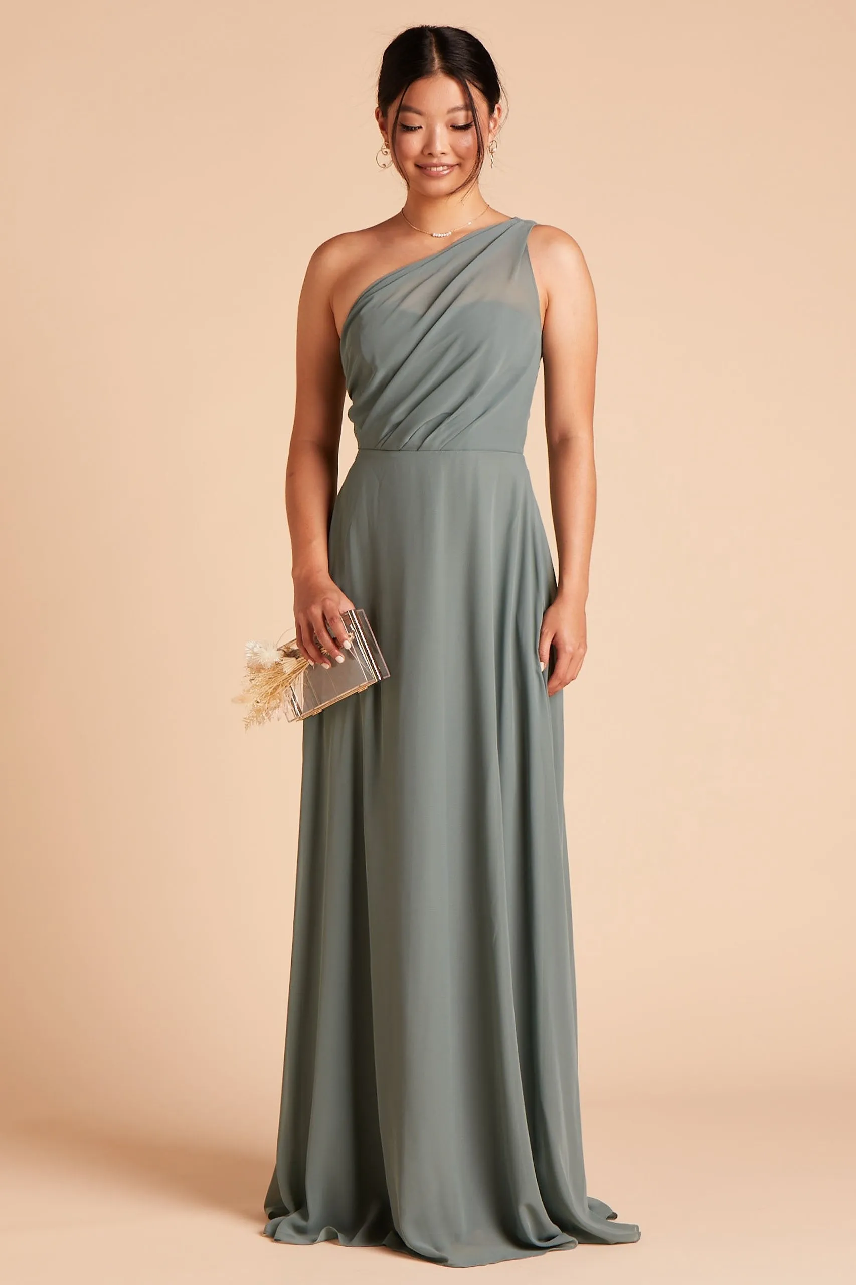 Kira Chiffon Dress - Sea Glass sold by Birdy Grey product image thumbnail 4