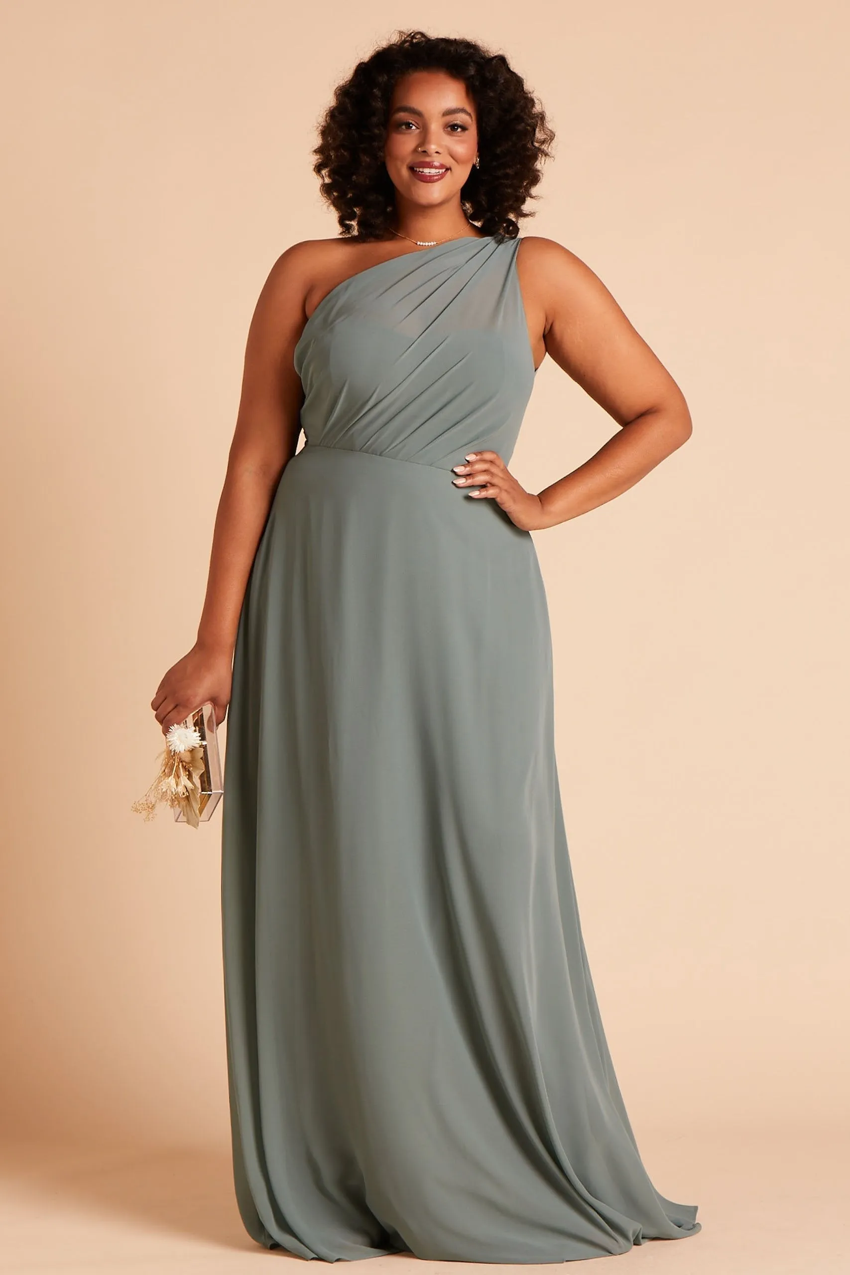 Kira Chiffon Dress - Sea Glass sold by Birdy Grey product image thumbnail 2