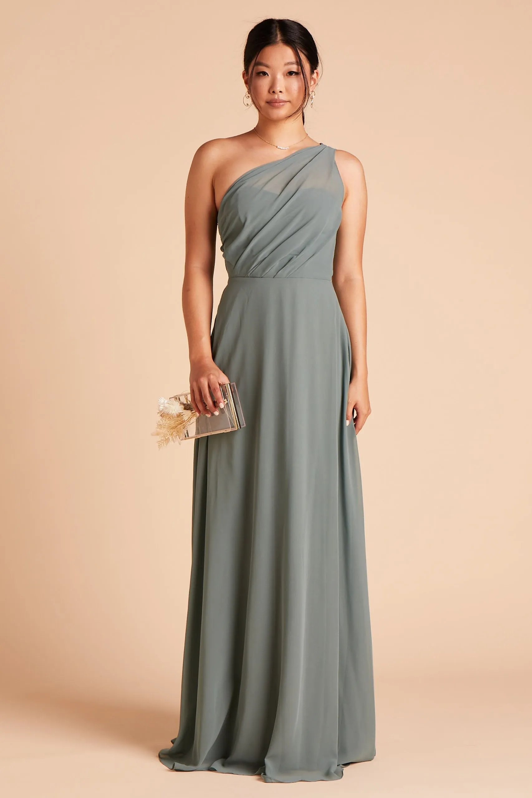Kira Chiffon Dress - Sea Glass sold by Birdy Grey product image thumbnail 5