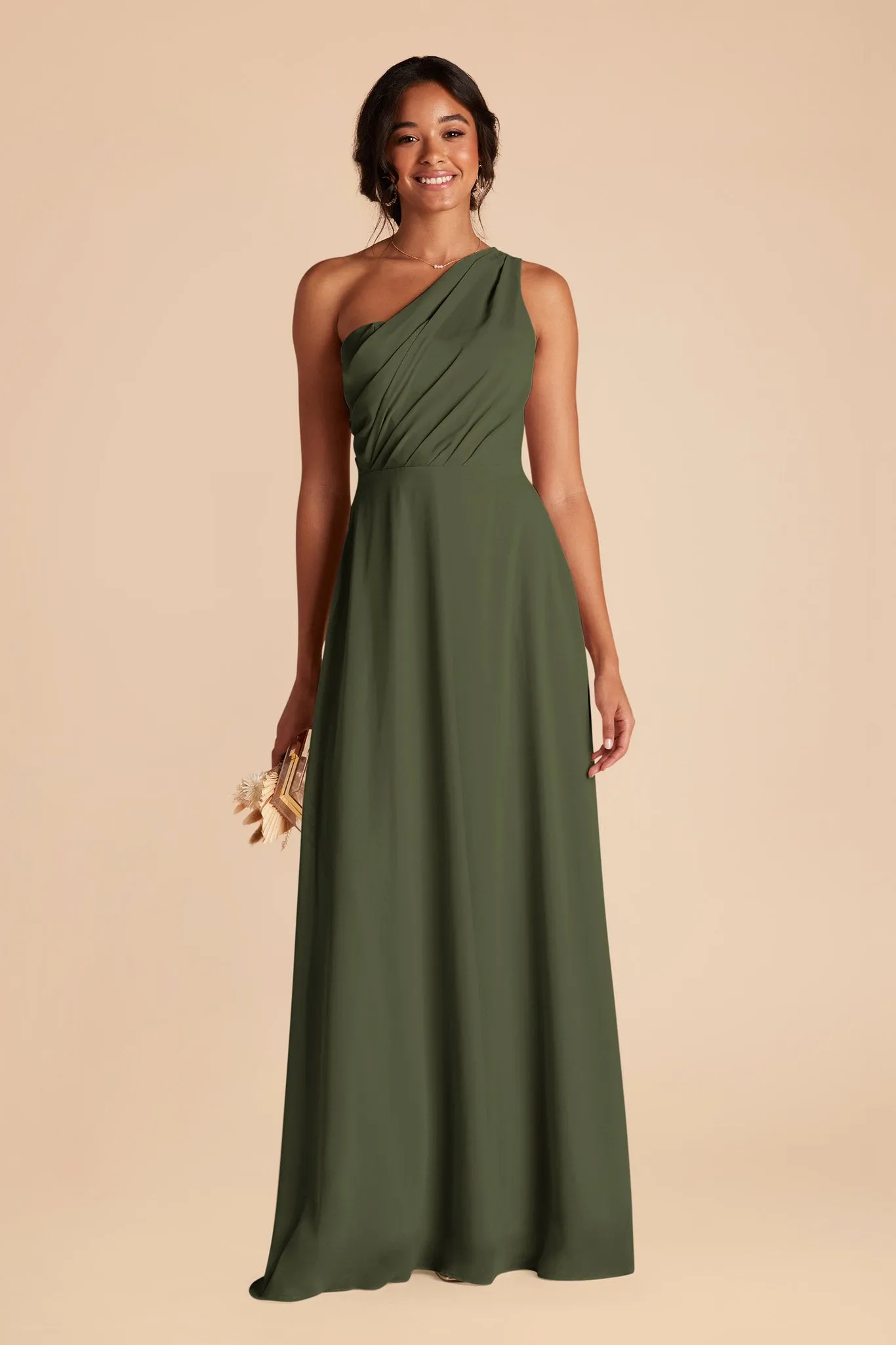 Kira Chiffon Dress - Olive sold by Birdy Grey product image thumbnail 2