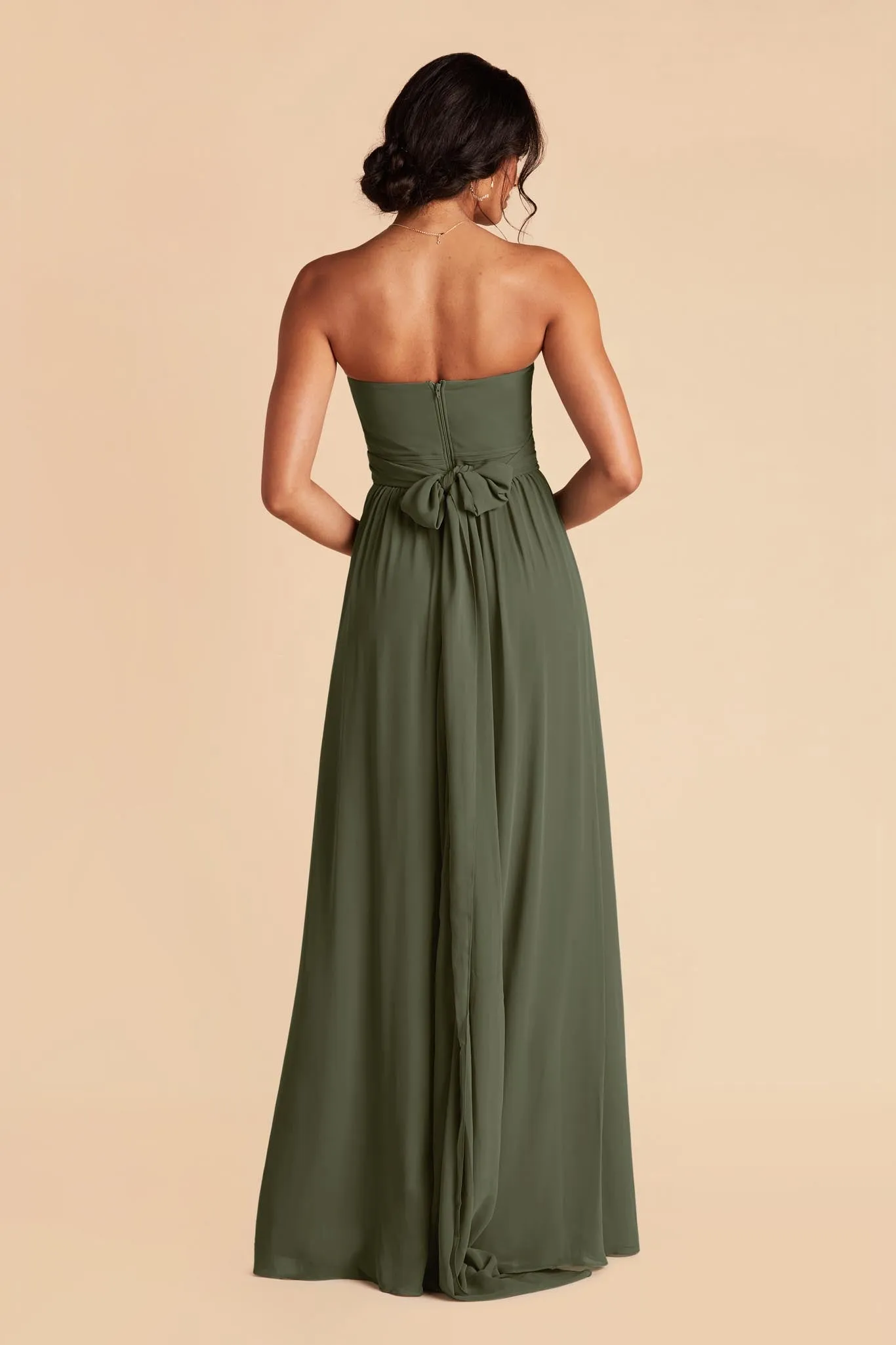 Grace Chiffon Dress - Olive sold by Birdy Grey product image thumbnail 5