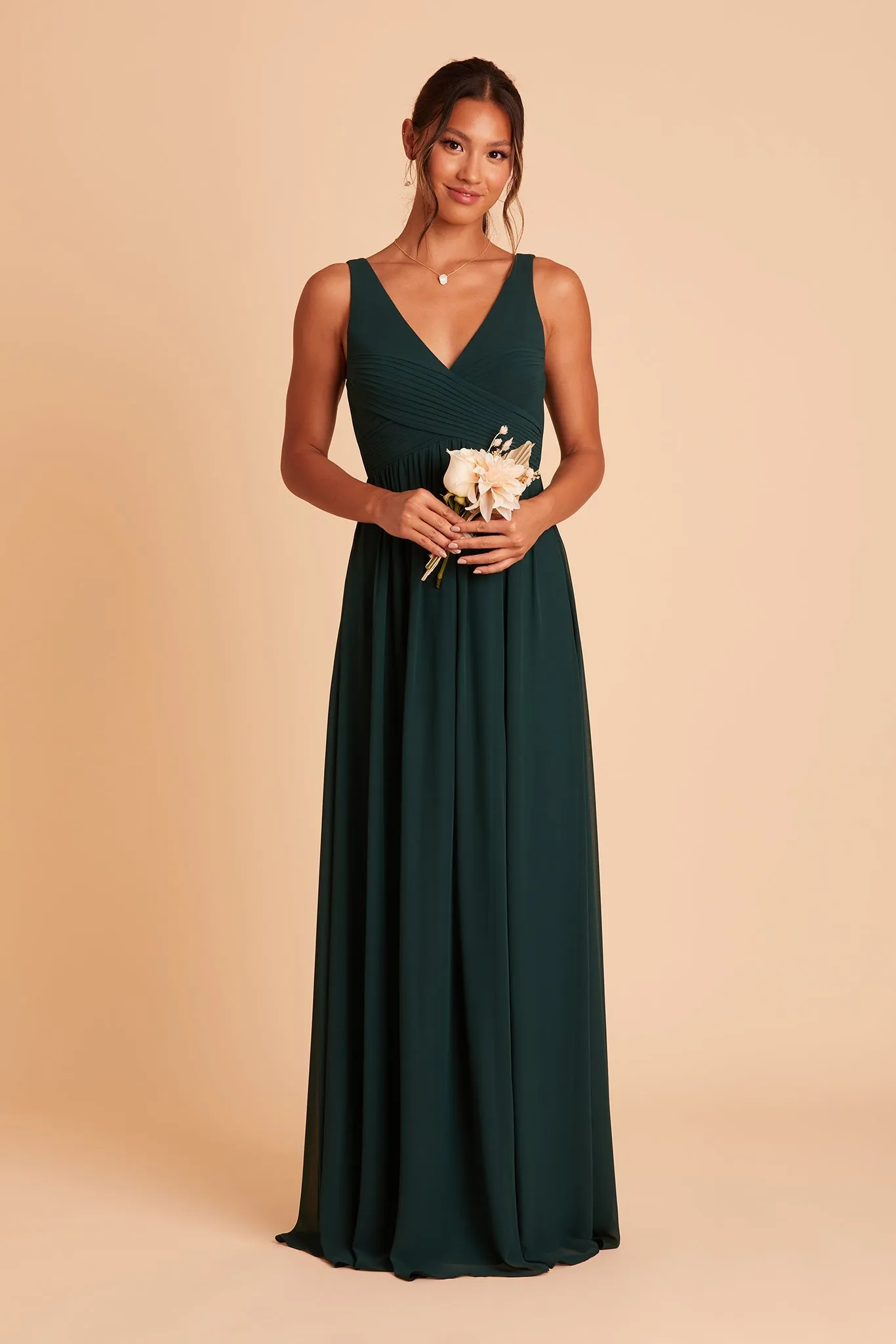 Laurie Chiffon Dress - Emerald sold by Birdy Grey product image thumbnail 4