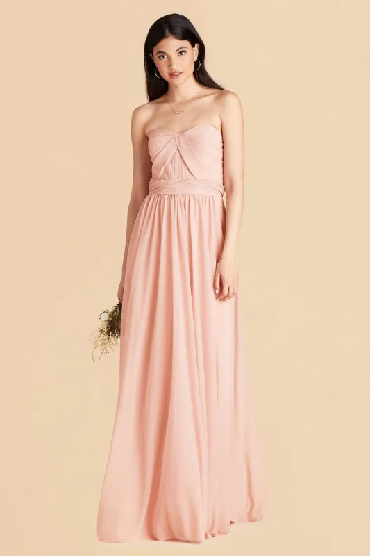 Grace Chiffon Dress - Blush Pink sold by Birdy Grey