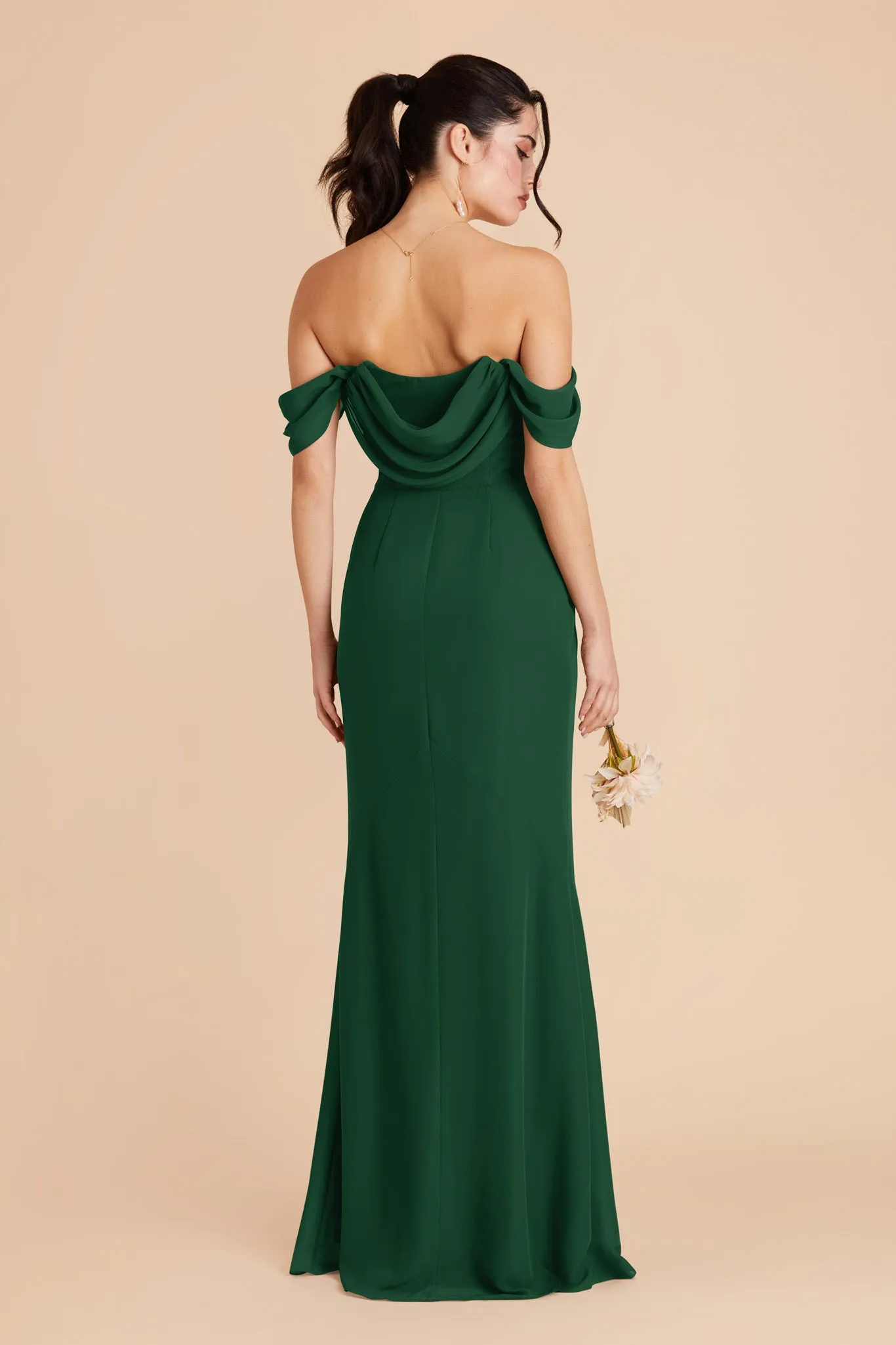 Mira Chiffon Dress - Forest Green sold by Birdy Grey product image thumbnail 5