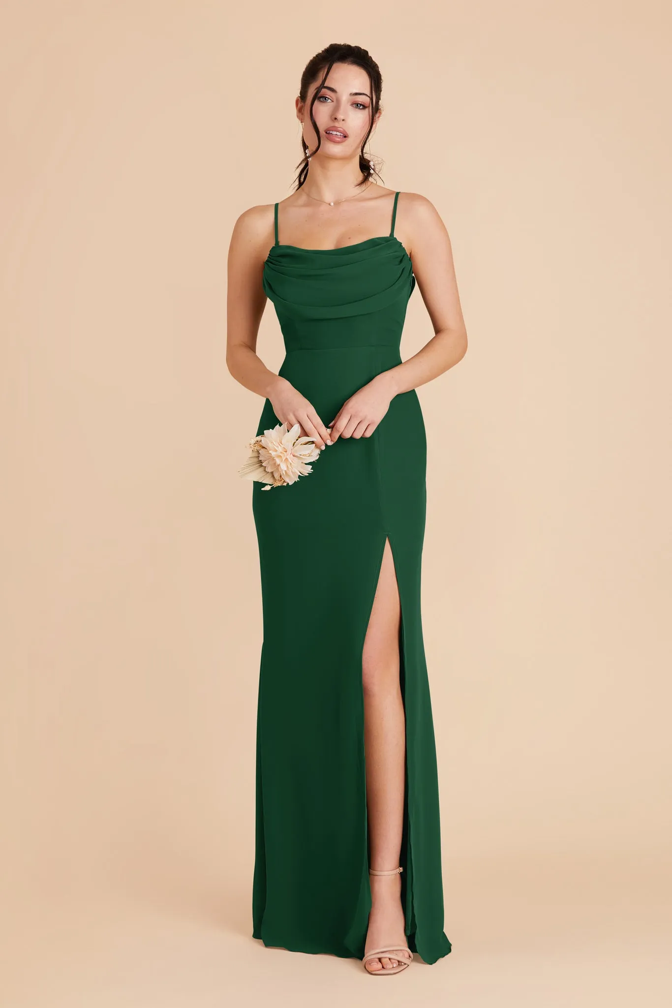 Mira Chiffon Dress - Forest Green sold by Birdy Grey product image thumbnail 4