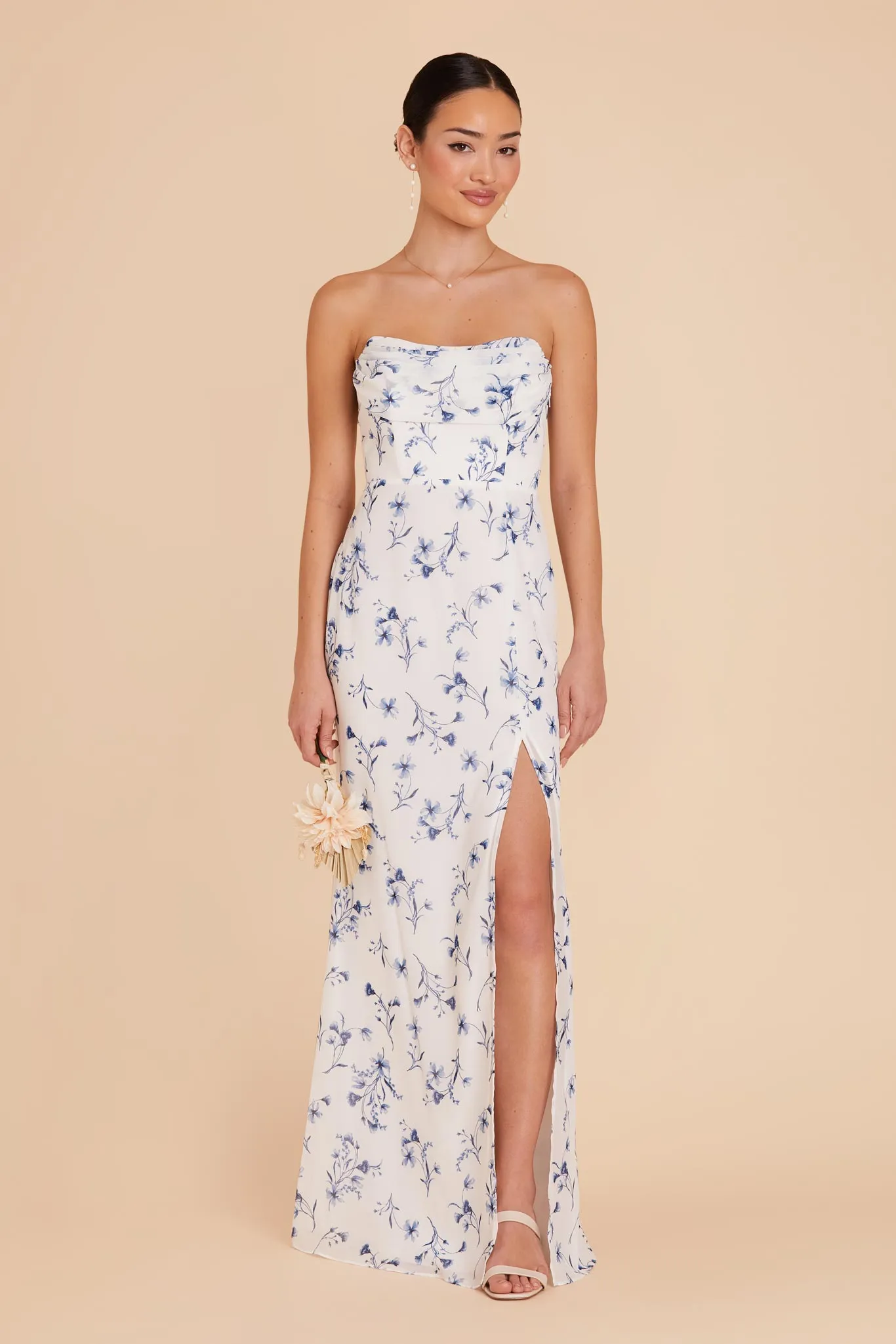 Mira Chiffon Dress - Blue Le Fleur sold by Birdy Grey product image thumbnail 3