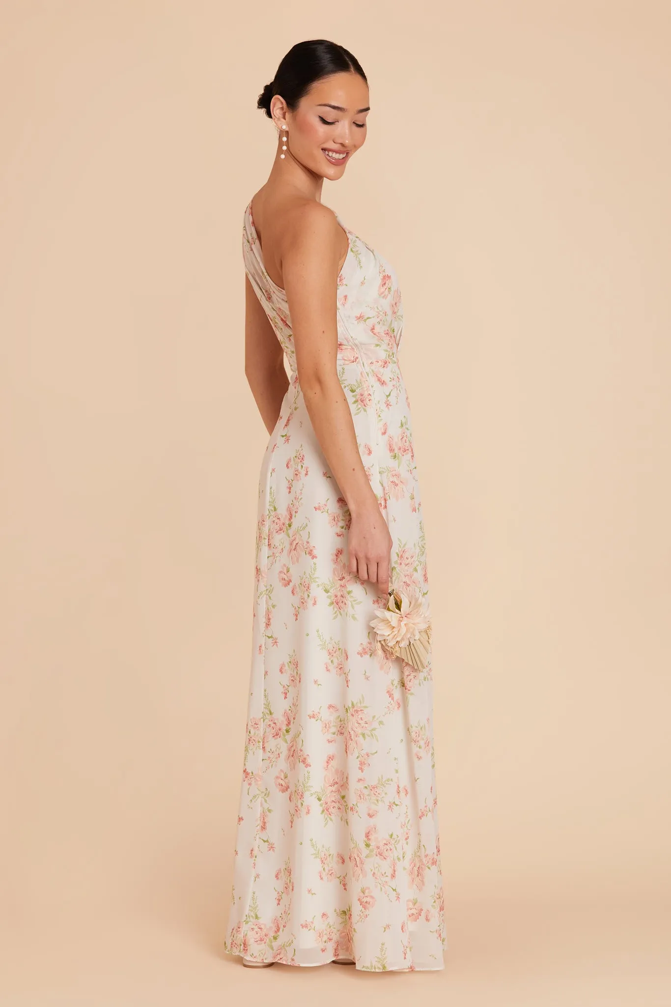 Kira Chiffon Dress With Slit - Whimsical Blooms sold by Birdy Grey product image thumbnail 4