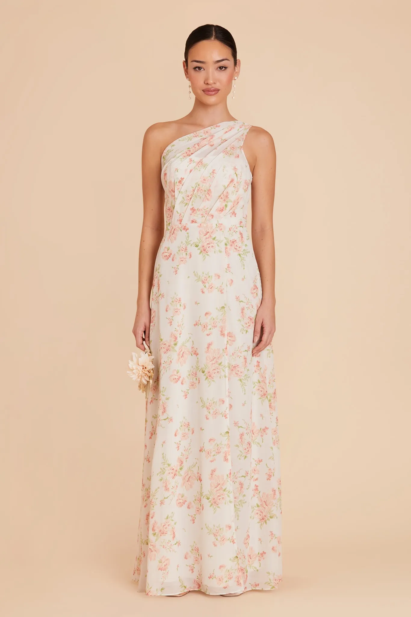 Kira Chiffon Dress With Slit - Whimsical Blooms sold by Birdy Grey product image thumbnail 3