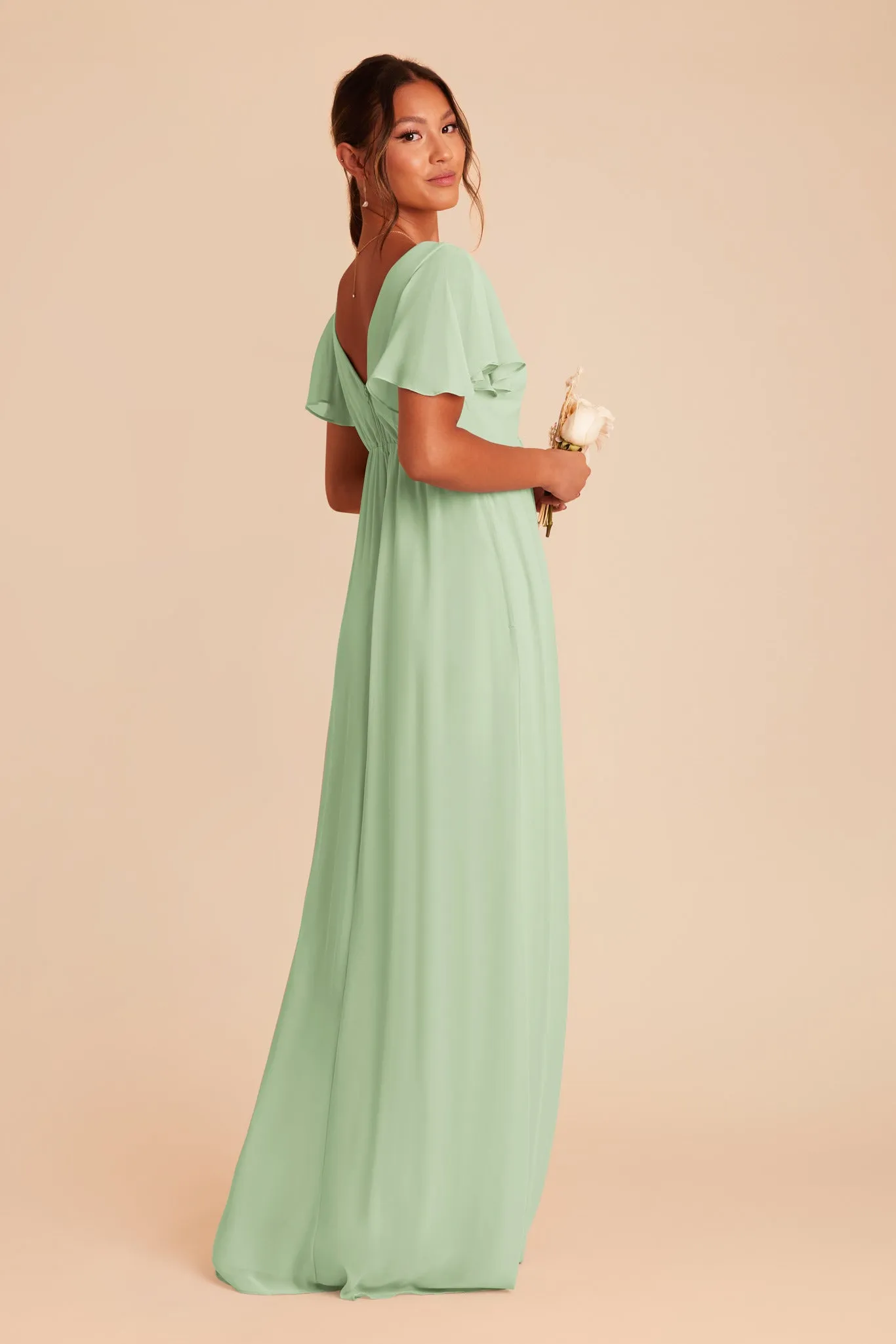 Hannah Chiffon Dress - Pistachio sold by Birdy Grey product image thumbnail 5