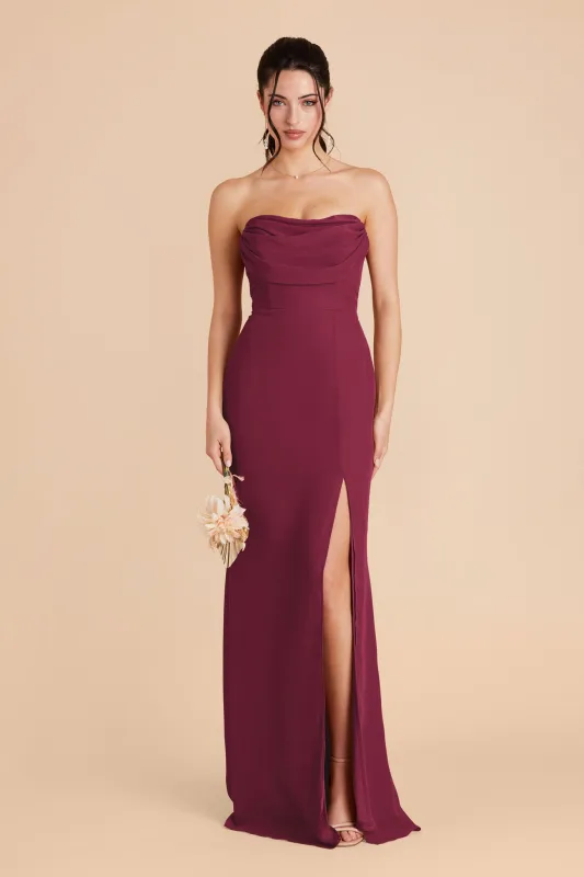 Mira Chiffon Dress - Berry sold by Birdy Grey