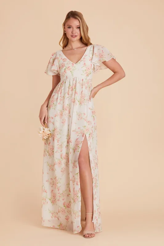Hannah Chiffon Dress - Whimsical Blooms sold by Birdy Grey