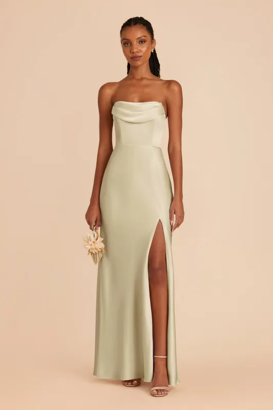 Mia Matte Satin Dress - Prosecco sold by Birdy Grey