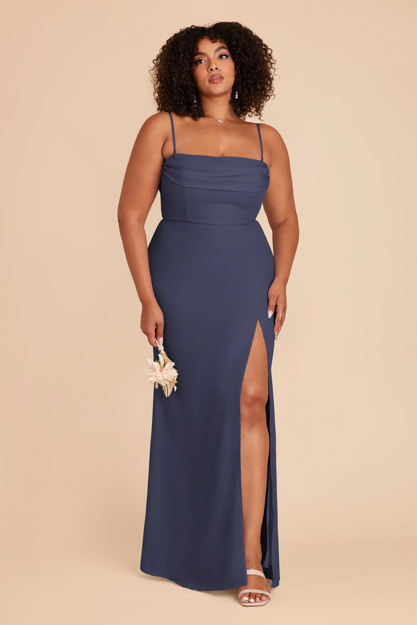 Mira Chiffon Dress - Dusk Blue sold by Birdy Grey product image thumbnail 2