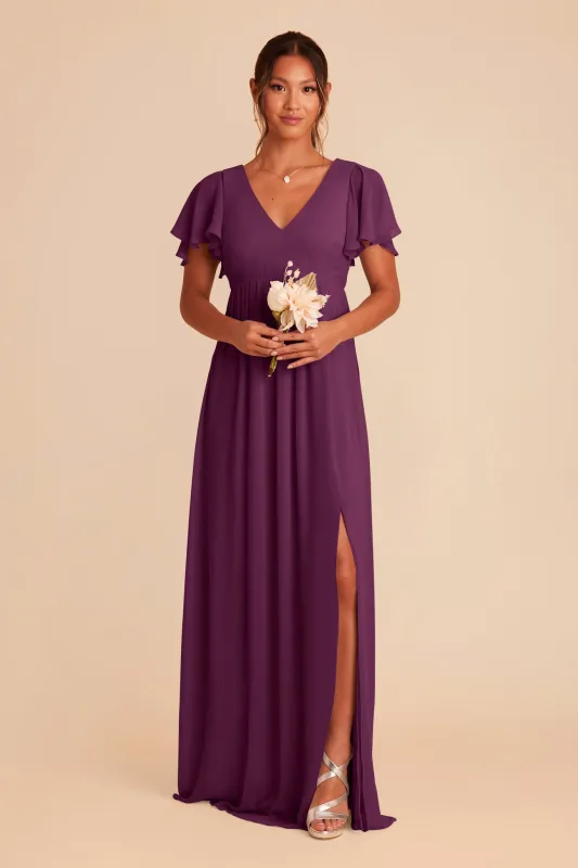 Hannah Chiffon Dress - Fig sold by Birdy Grey