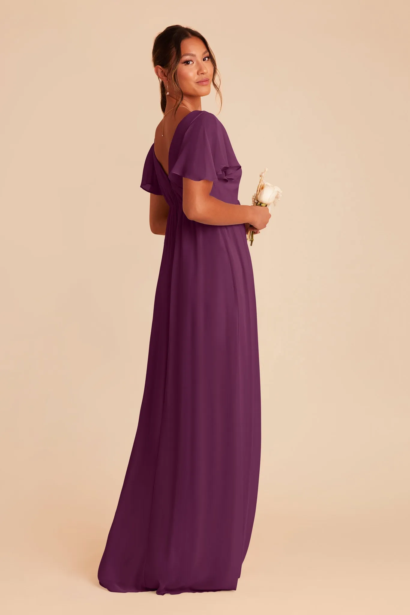 Hannah Chiffon Dress - Fig sold by Birdy Grey product image thumbnail 5