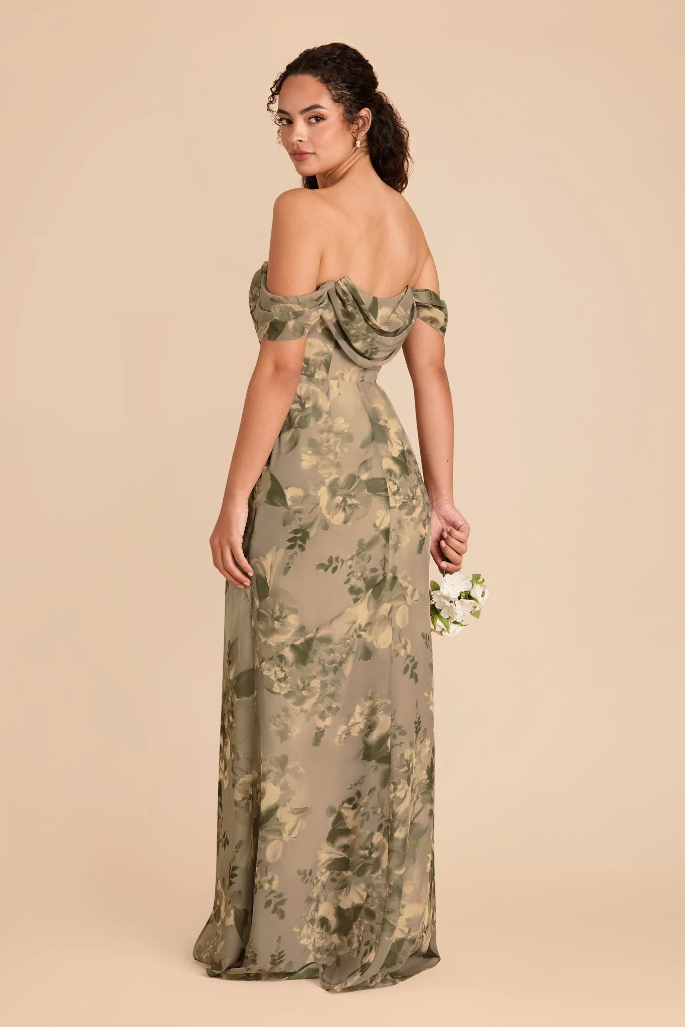 Mira Chiffon Dress - Doe Painted Botanics sold by Birdy Grey product image thumbnail 5