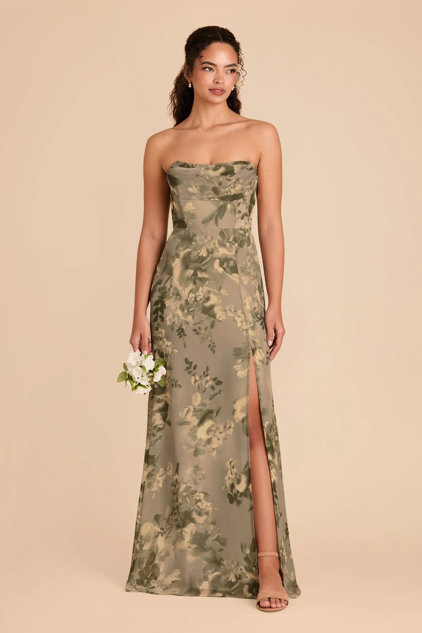 Mira Chiffon Dress - Doe Painted Botanics sold by Birdy Grey product image thumbnail 4