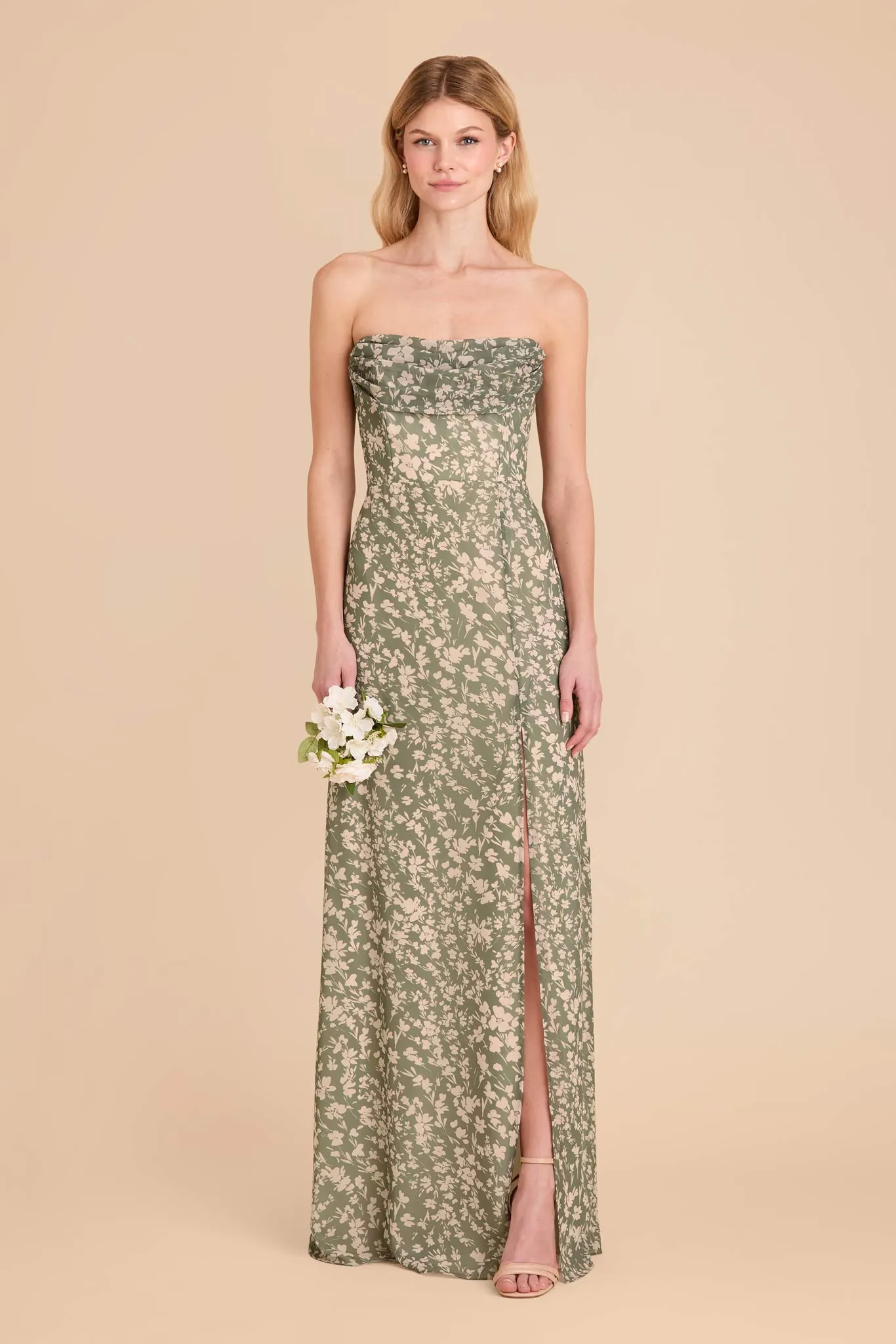 Mira Chiffon Dress - Thyme Dreamy Floral sold by Birdy Grey product image thumbnail 2