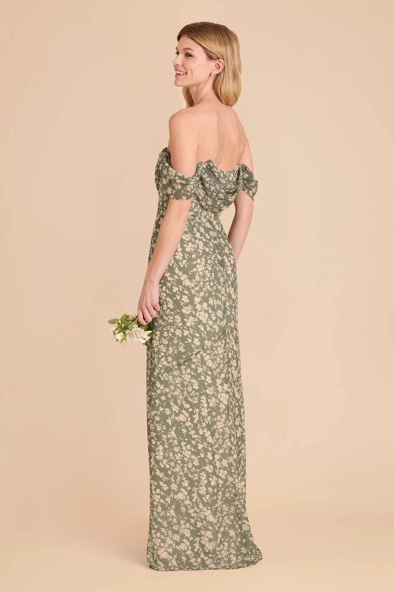 Mira Chiffon Dress - Thyme Dreamy Floral sold by Birdy Grey product image thumbnail 5