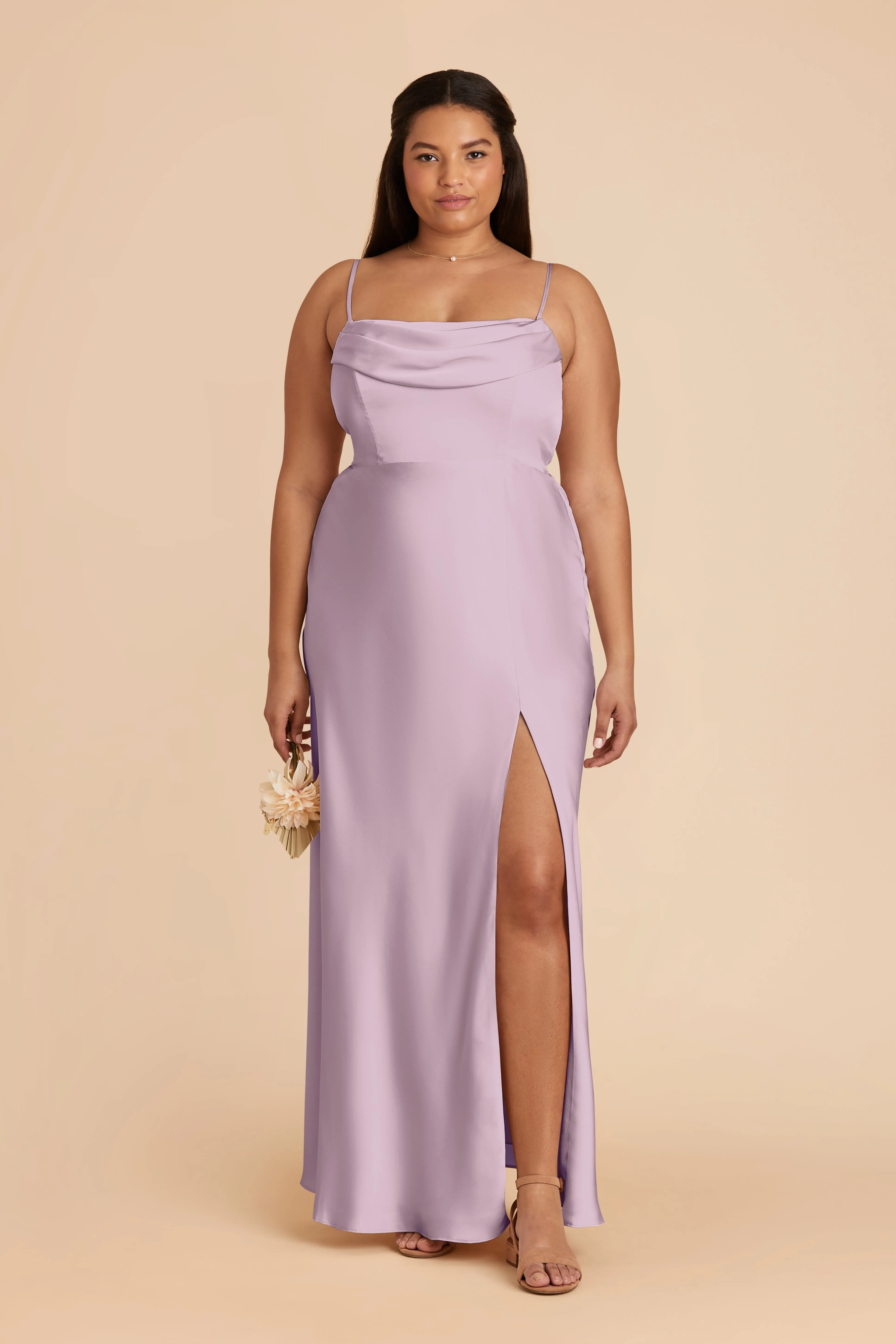 Mia Matte Satin Dress - Lavender sold by Birdy Grey product image thumbnail 2