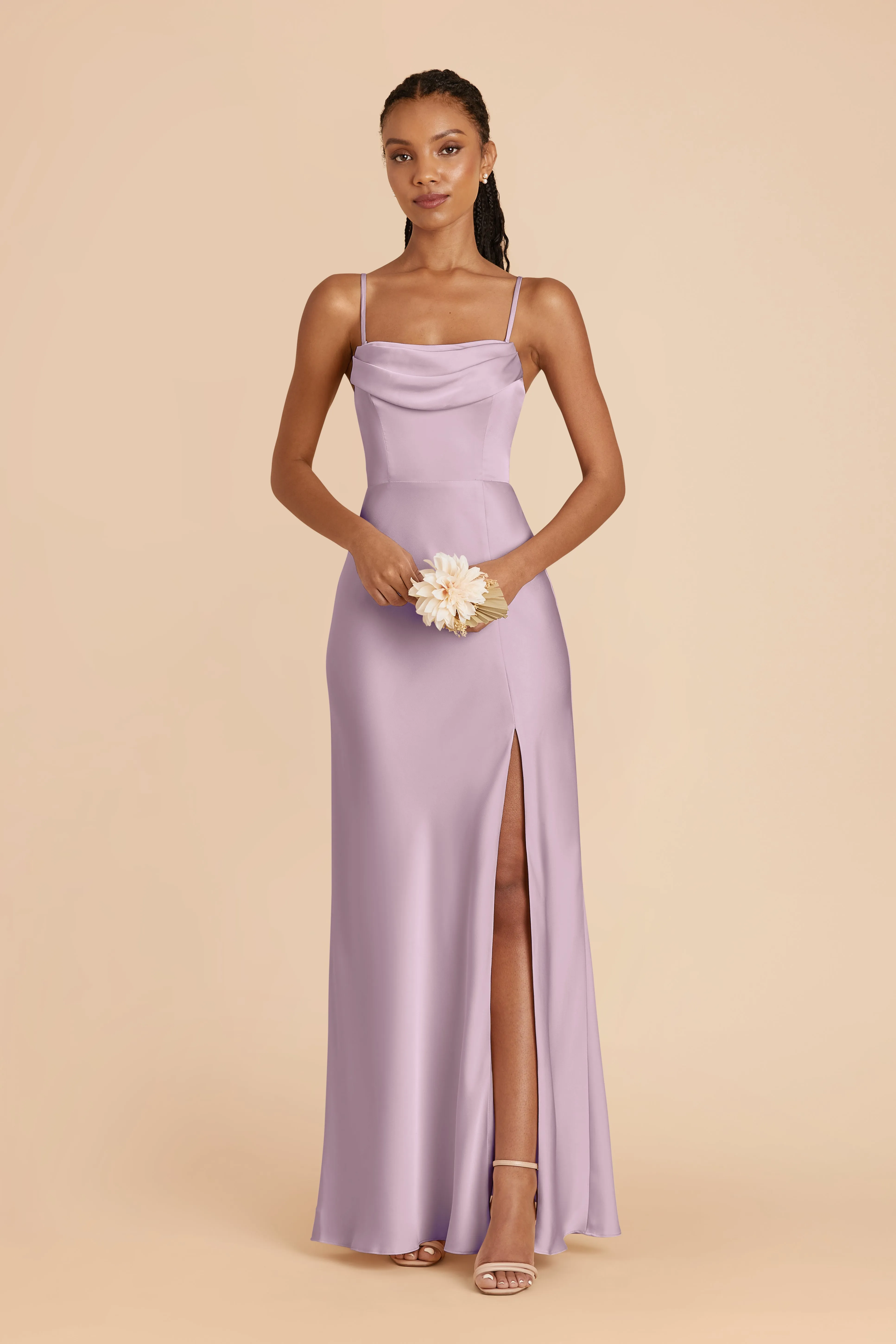 Mia Matte Satin Dress - Lavender sold by Birdy Grey product image thumbnail 4