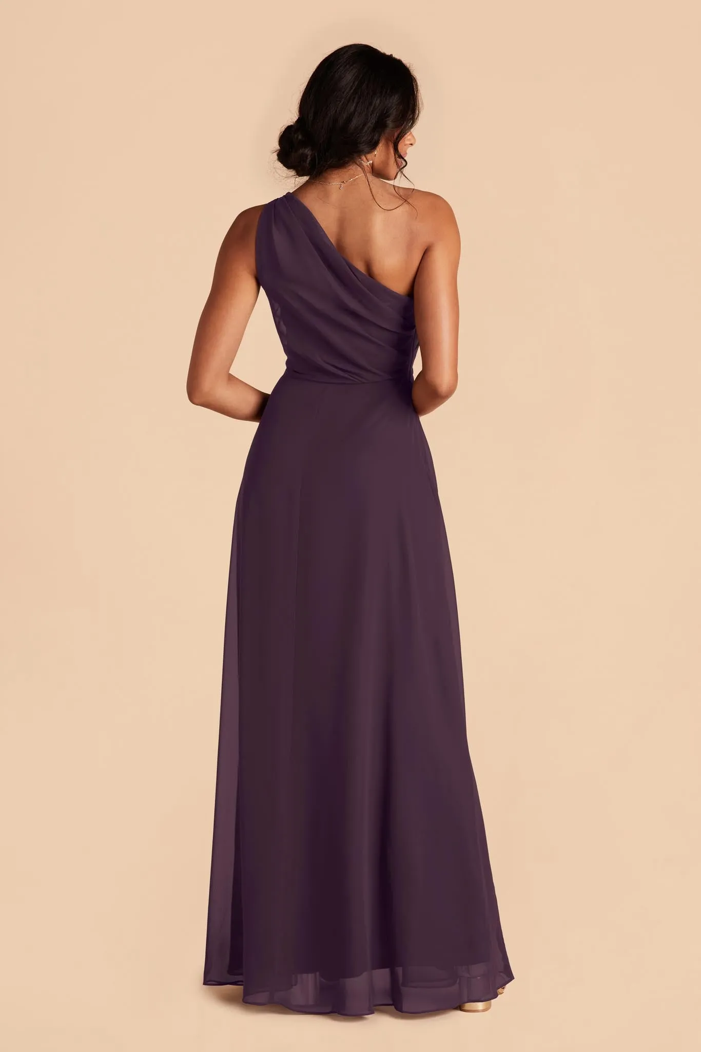 Kira Chiffon Dress With Slit - Plum sold by Birdy Grey product image thumbnail 5