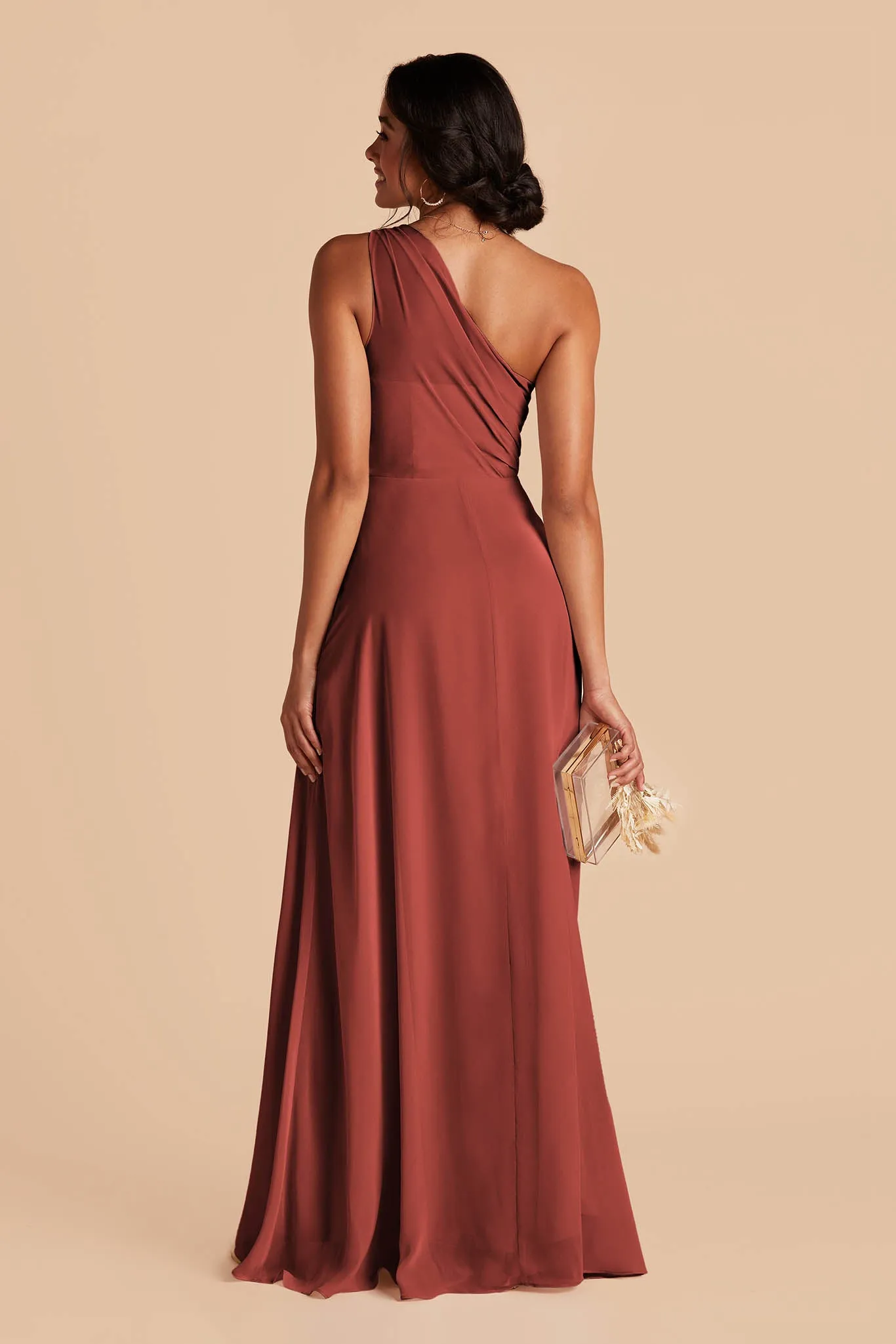 Kira Chiffon Dress With Slit - Spice sold by Birdy Grey product image thumbnail 5