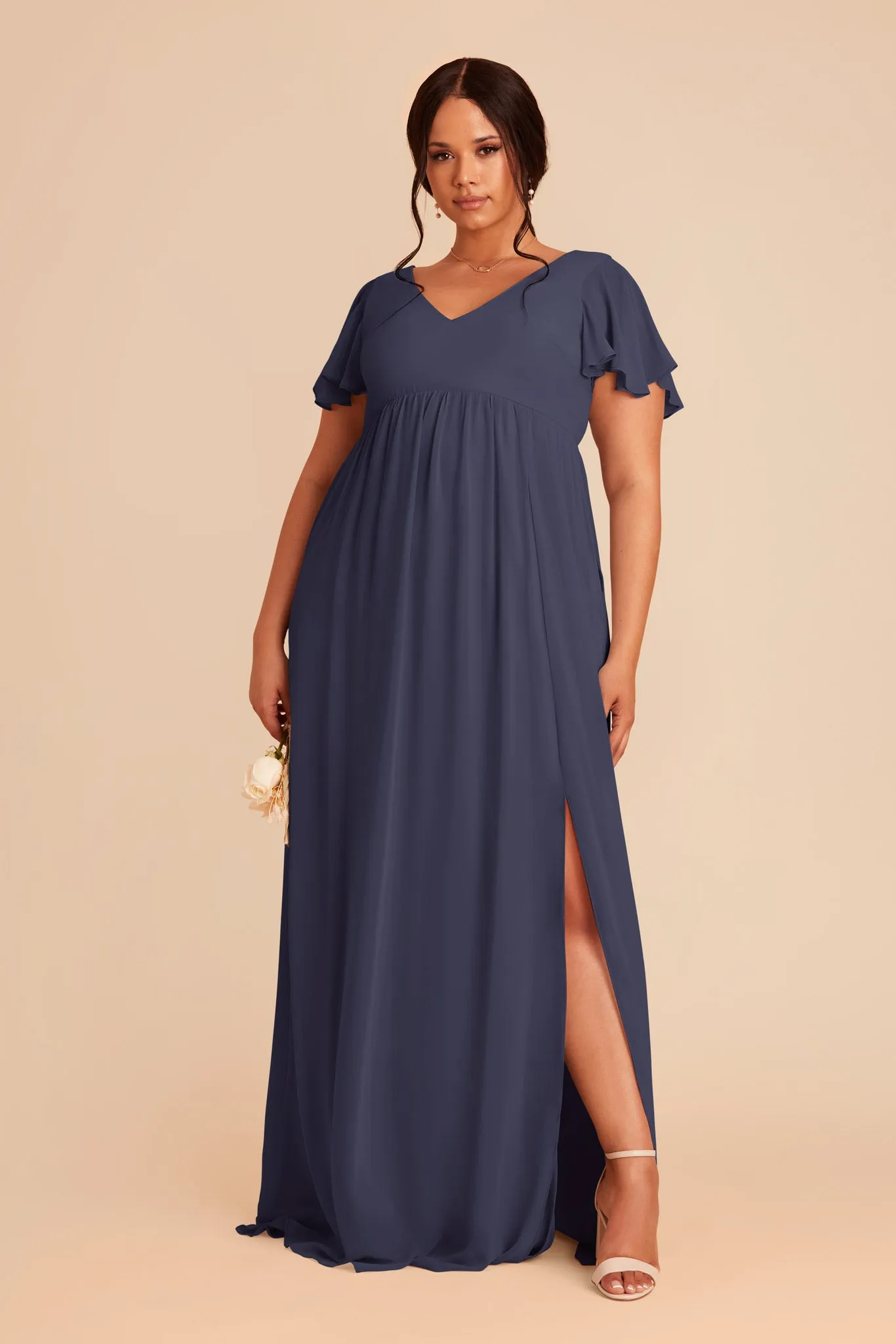 Hannah Chiffon Dress - Dusk Blue sold by Birdy Grey product image thumbnail 2