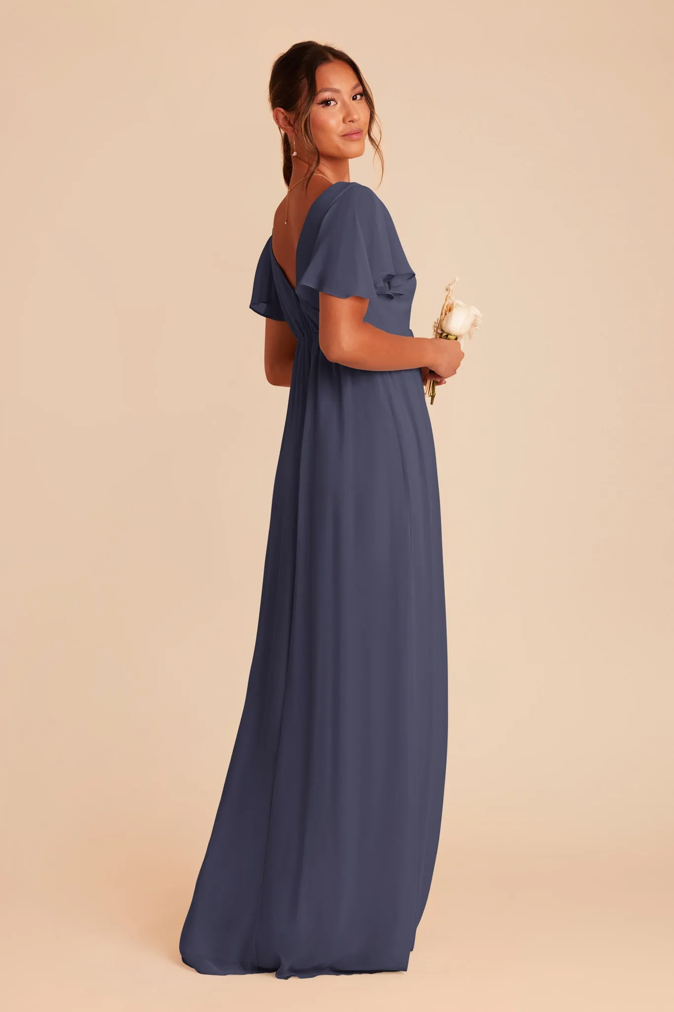 Hannah Chiffon Dress - Dusk Blue sold by Birdy Grey product image thumbnail 5