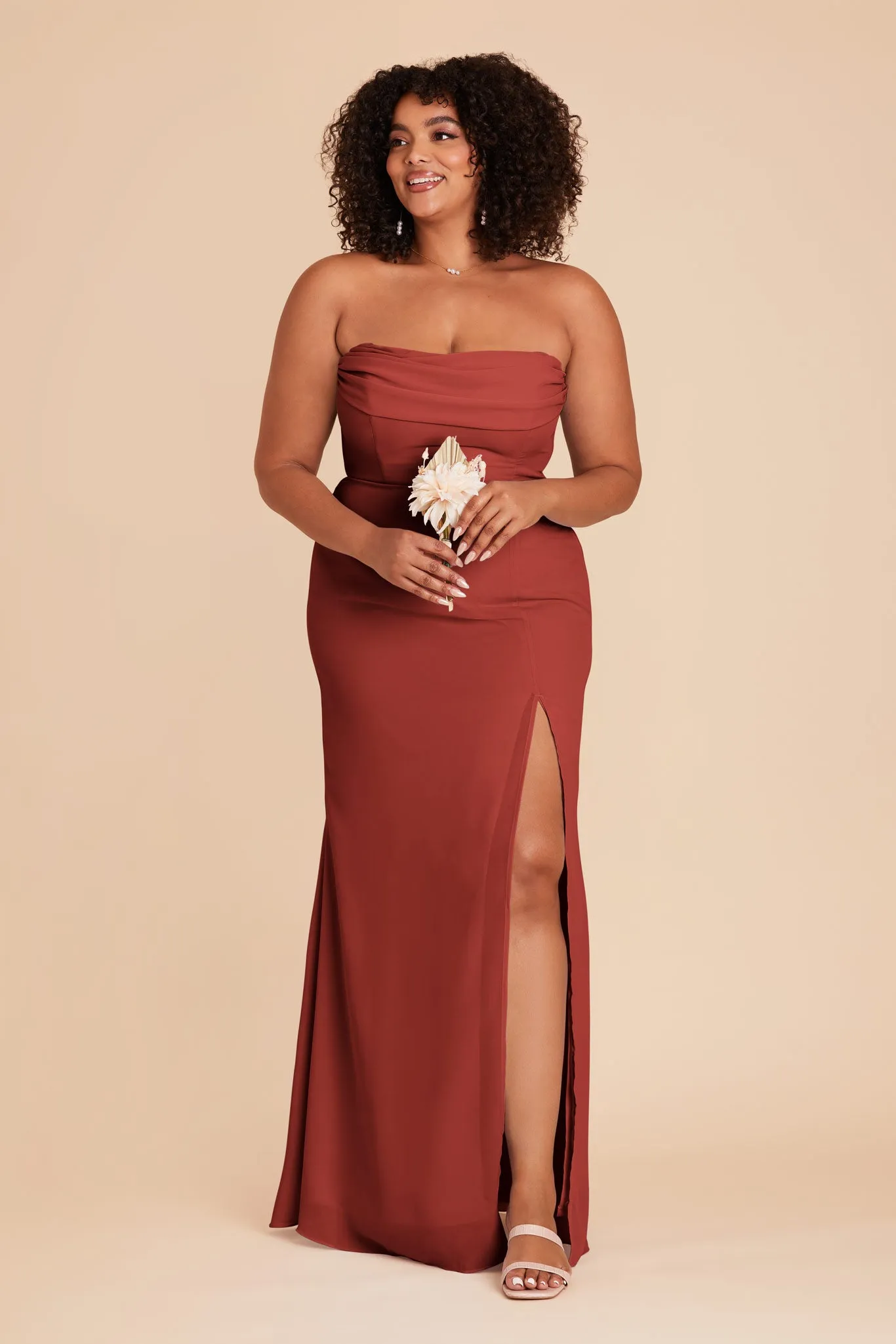 Mira Chiffon Dress - Spice sold by Birdy Grey product image thumbnail 5