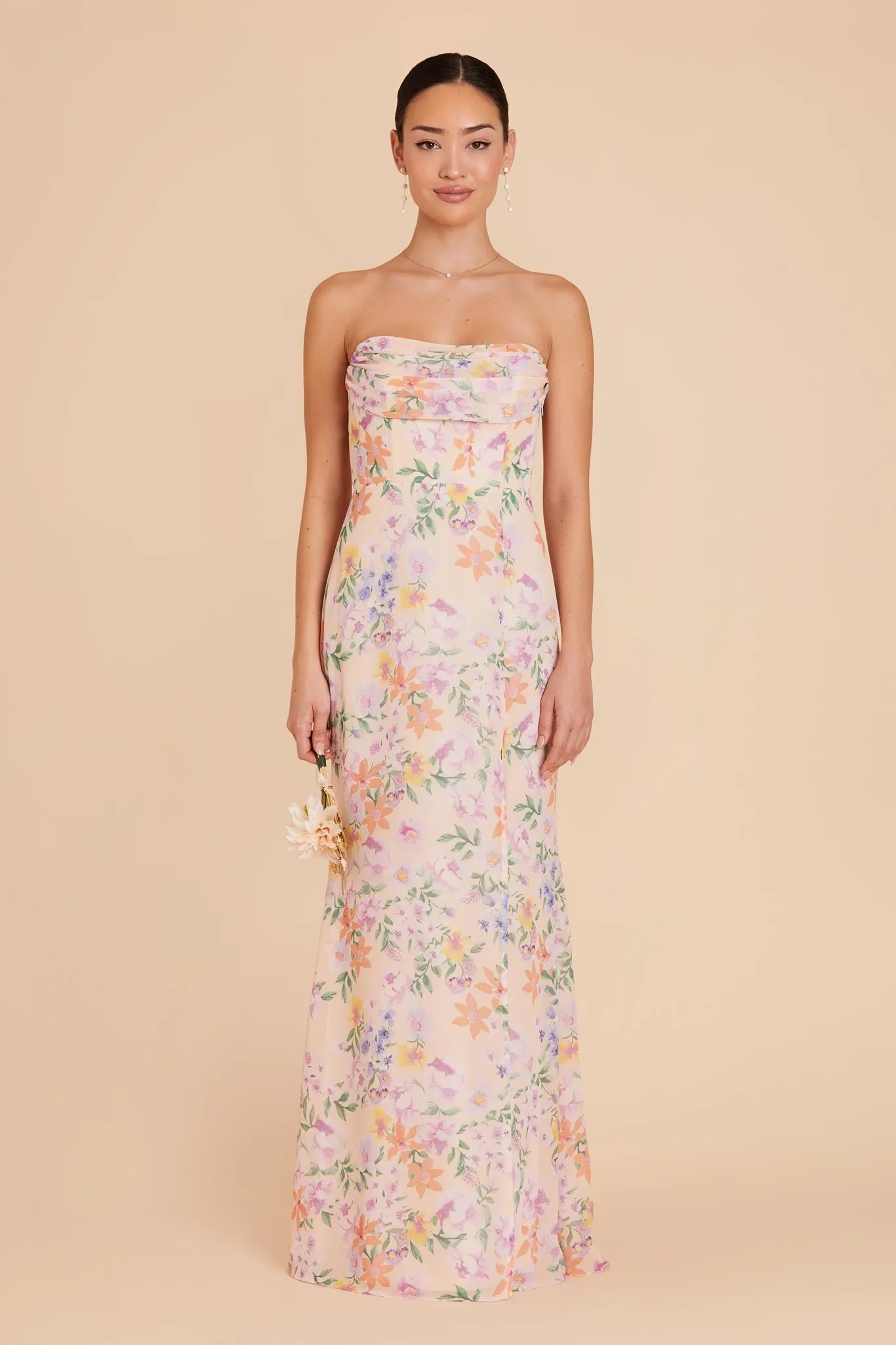 Mira Chiffon Dress - Botanical Blooms sold by Birdy Grey product image thumbnail 3