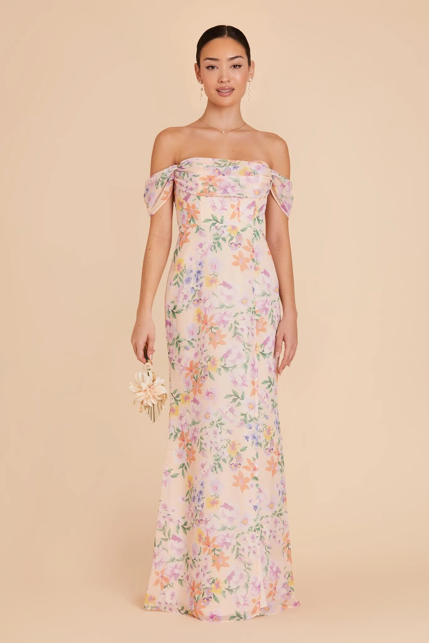 Mira Chiffon Dress - Botanical Blooms sold by Birdy Grey product image thumbnail 2
