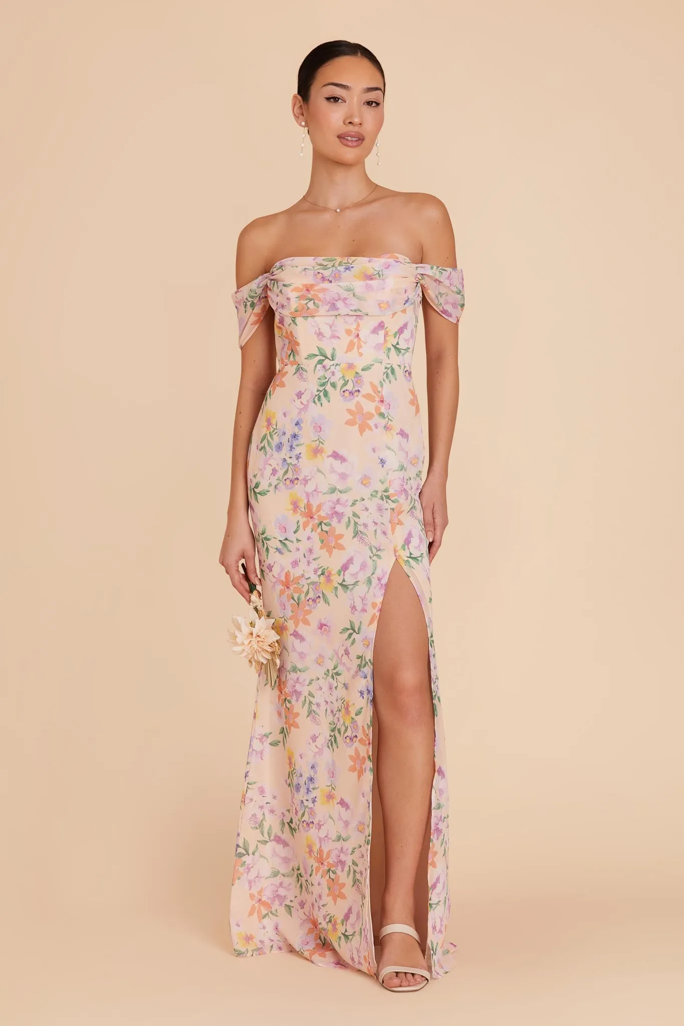 Mira Chiffon Dress - Botanical Blooms sold by Birdy Grey product image thumbnail 4