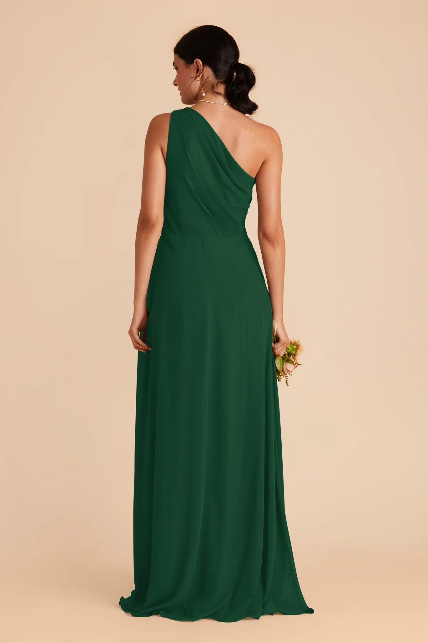 Kira Chiffon Dress With Slit - Forest Green sold by Birdy Grey product image thumbnail 5