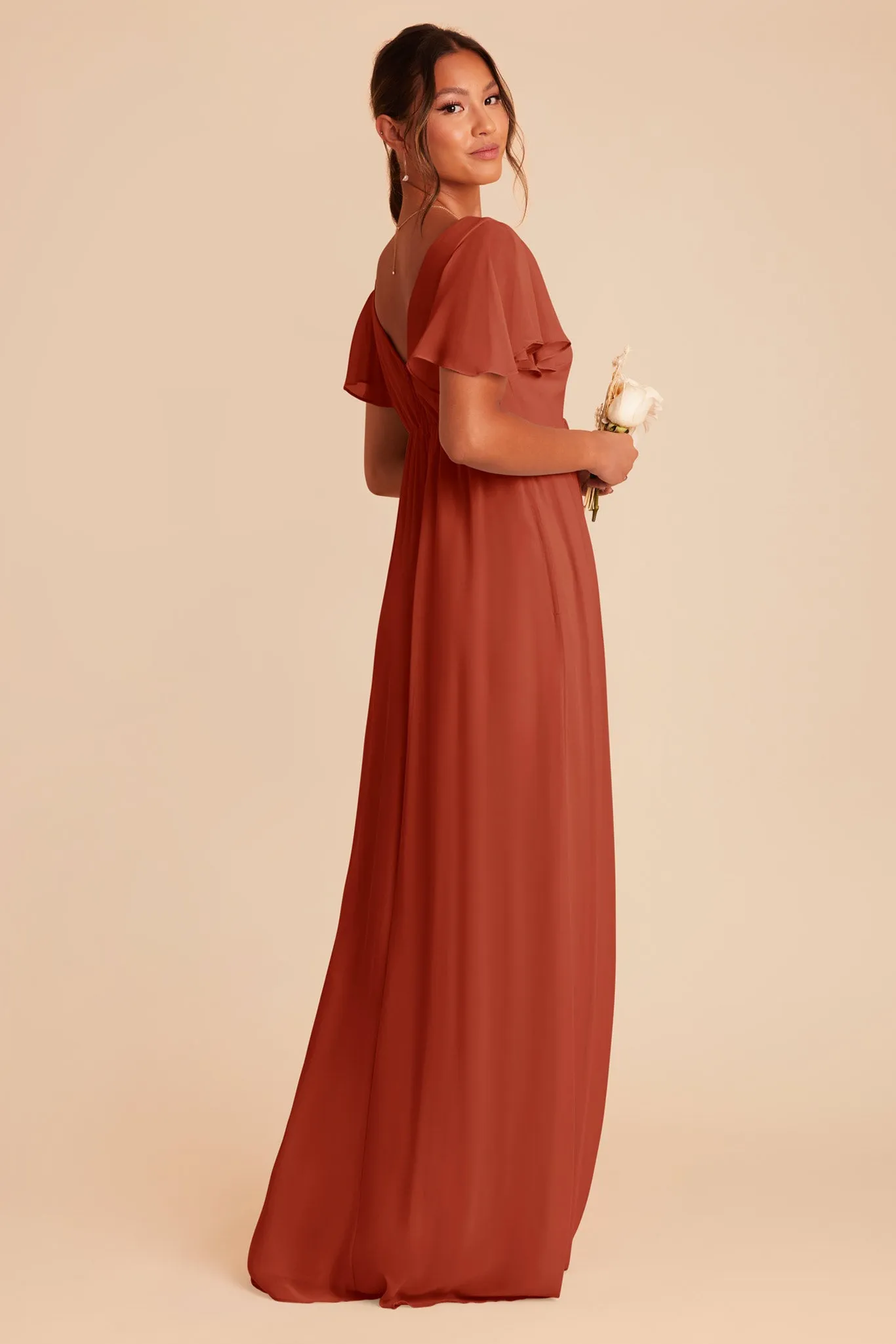 Hannah Chiffon Dress - Auburn sold by Birdy Grey product image thumbnail 5