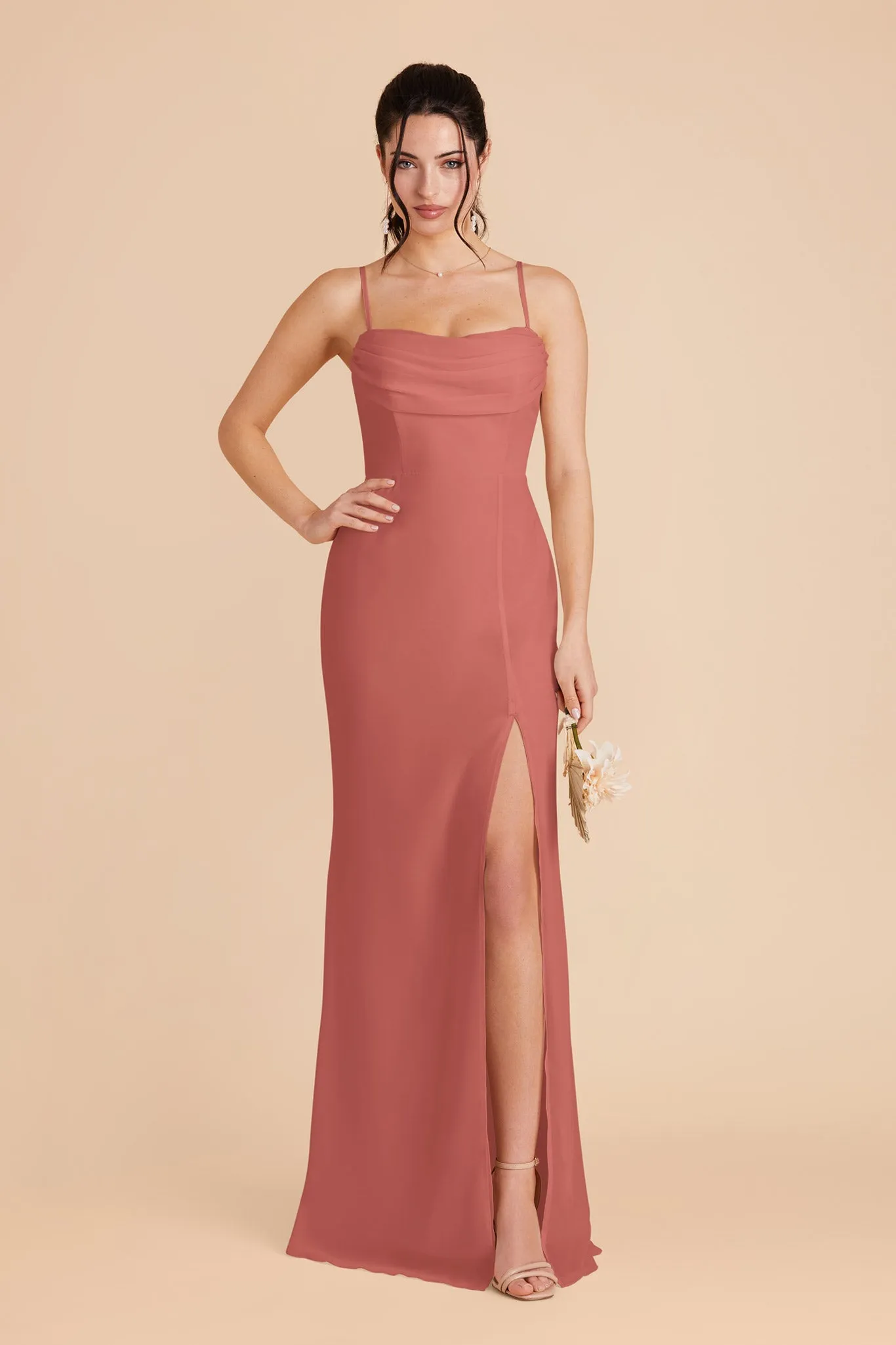 Mira Chiffon Dress - Wild Rose sold by Birdy Grey product image thumbnail 4