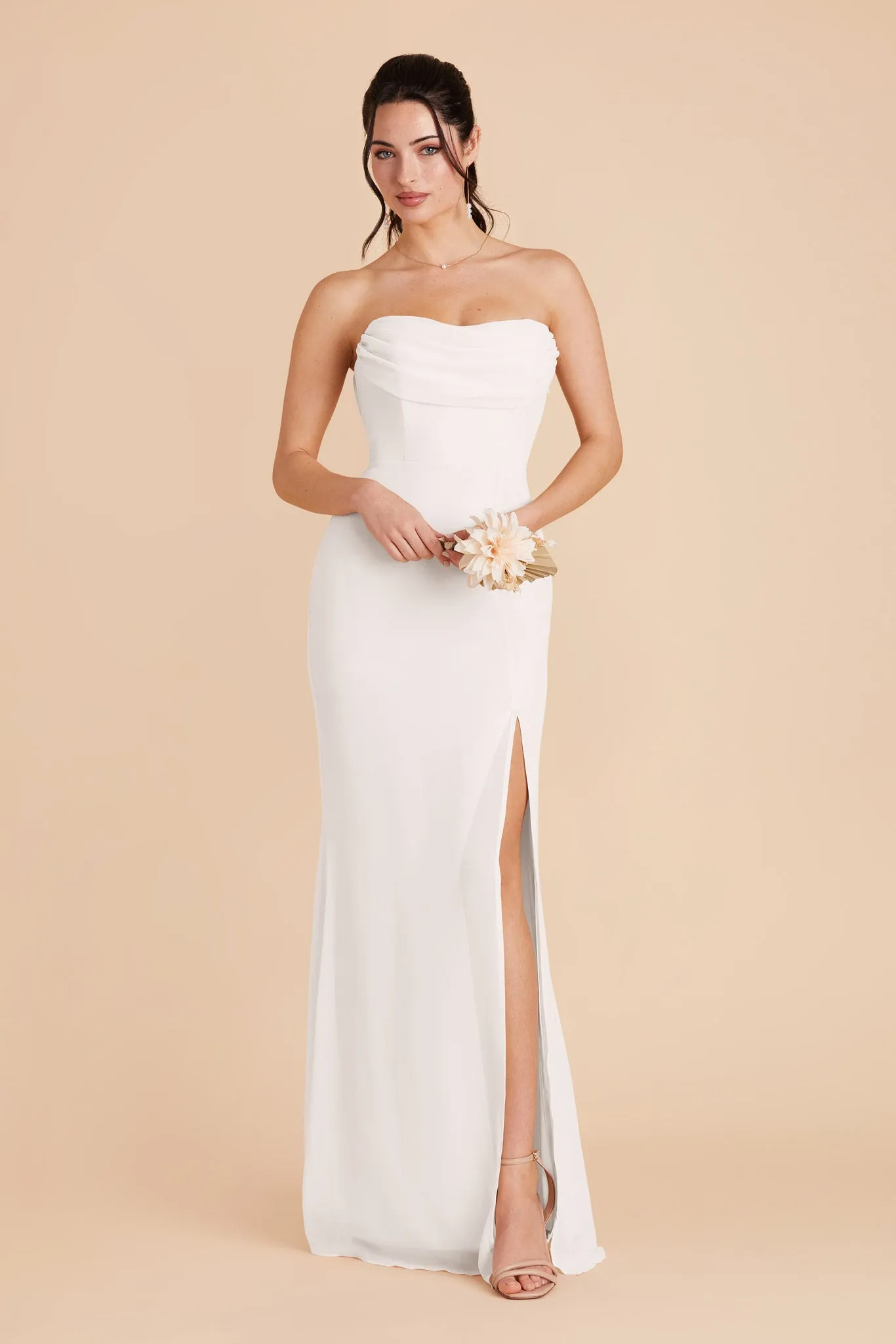 Mira Chiffon Dress - White sold by Birdy Grey product image thumbnail 4