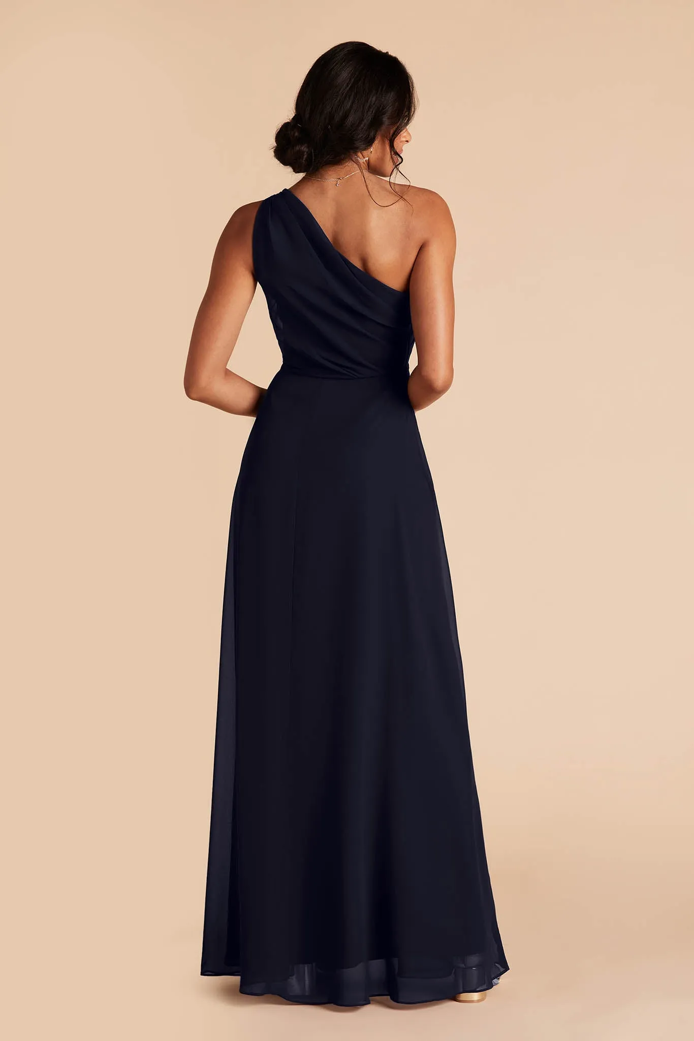 Kira Chiffon Dress With Slit - Navy sold by Birdy Grey product image thumbnail 5