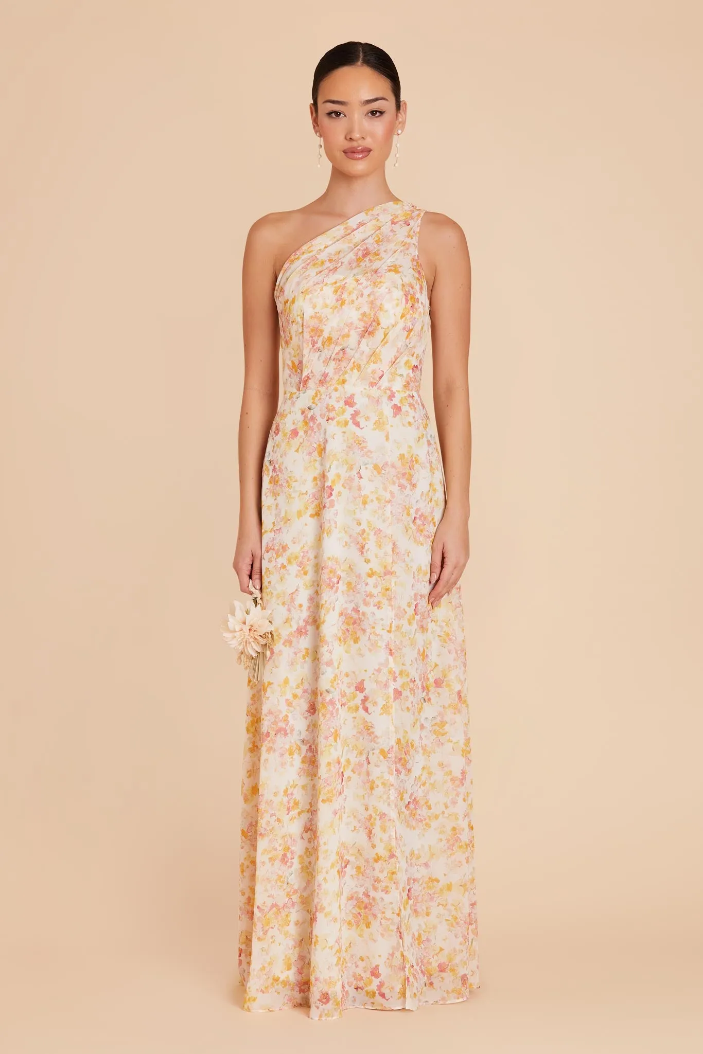 Kira Chiffon Dress With Slit - Pressed Floral sold by Birdy Grey product image thumbnail 3