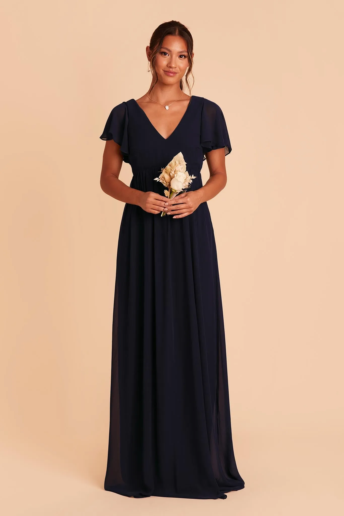 Hannah Chiffon Dress - Navy sold by Birdy Grey product image thumbnail 5