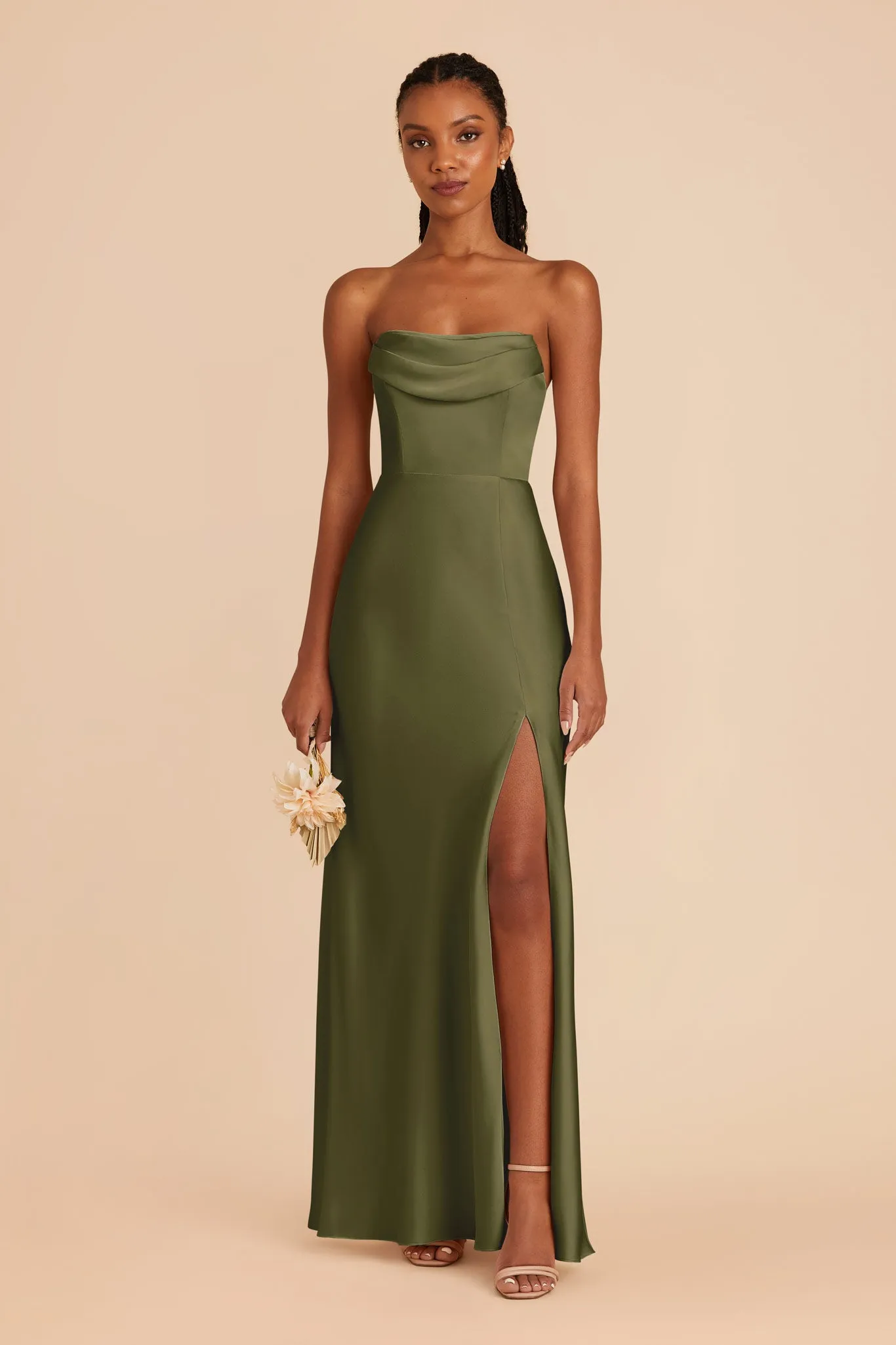 Mia Matte Satin Dress - Martini sold by Birdy Grey product image thumbnail 3