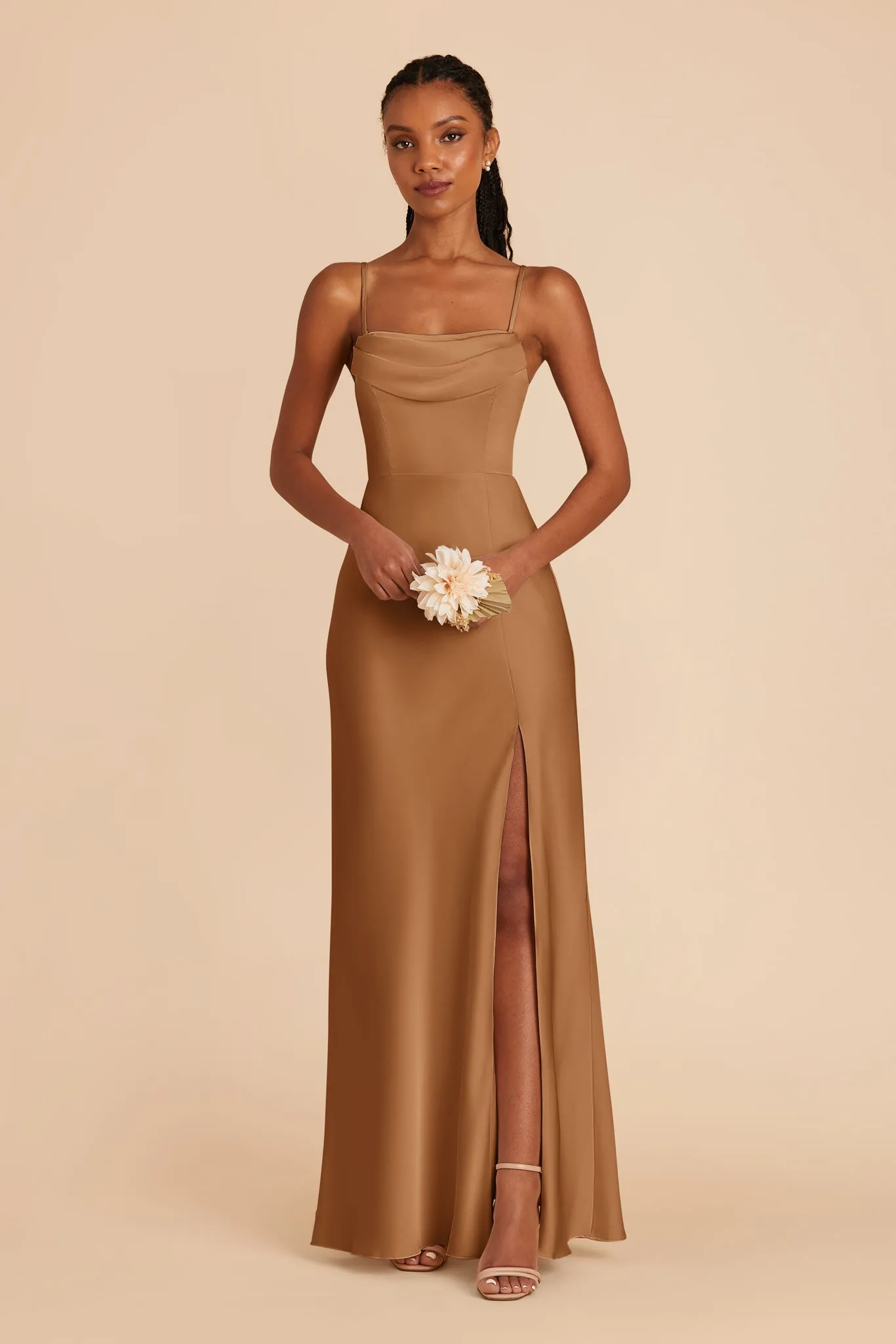 Mia Matte Satin Dress - Copper sold by Birdy Grey product image thumbnail 4