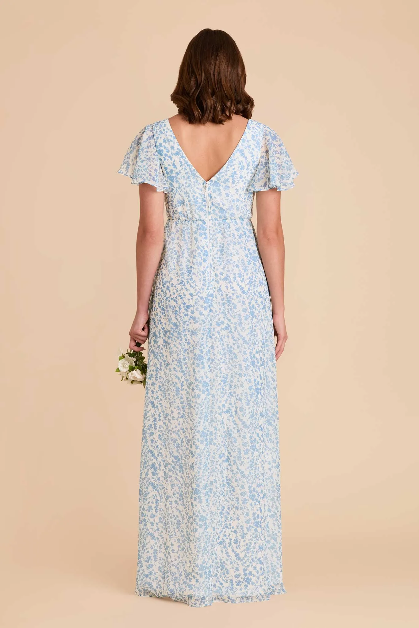 Hannah Chiffon Dress - Blue Dreamy Ditsy sold by Birdy Grey product image thumbnail 5