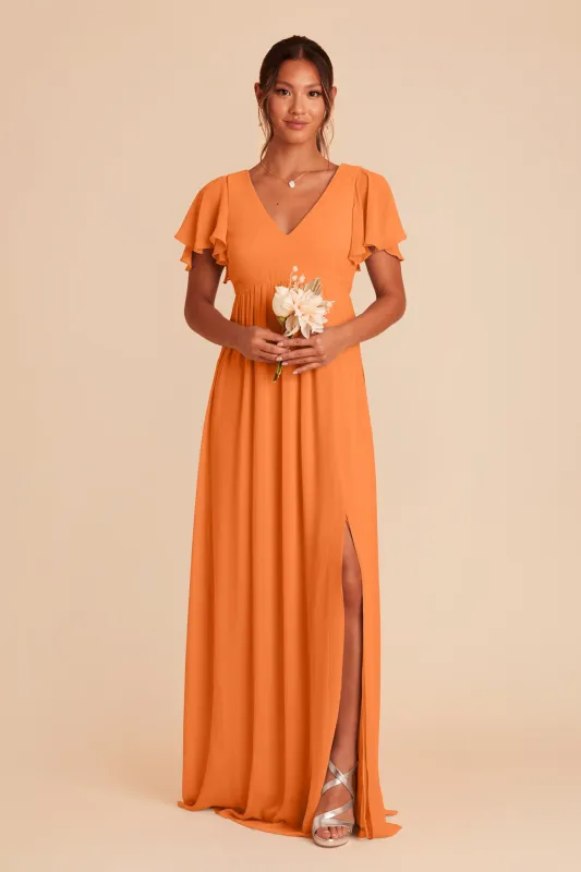 Hannah Chiffon Dress - Apricot sold by Birdy Grey