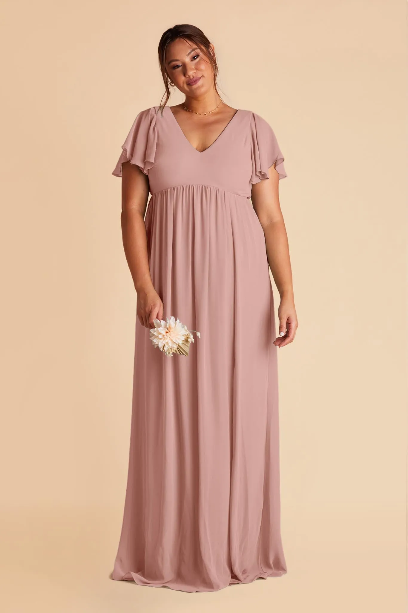 Hannah Chiffon Dress - English Rose sold by Birdy Grey product image thumbnail 3