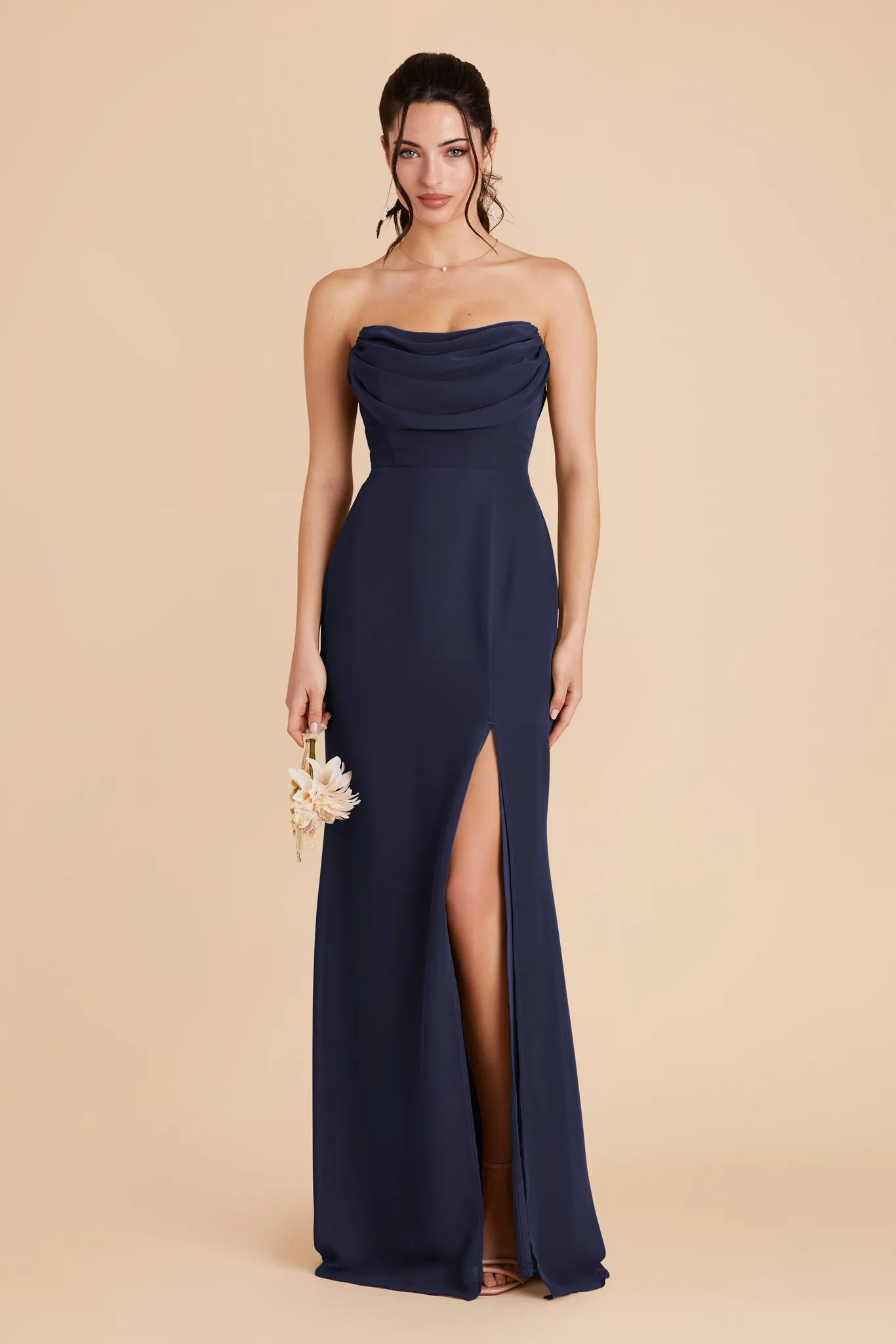 Mira Chiffon Dress - Navy sold by Birdy Grey product image thumbnail 5