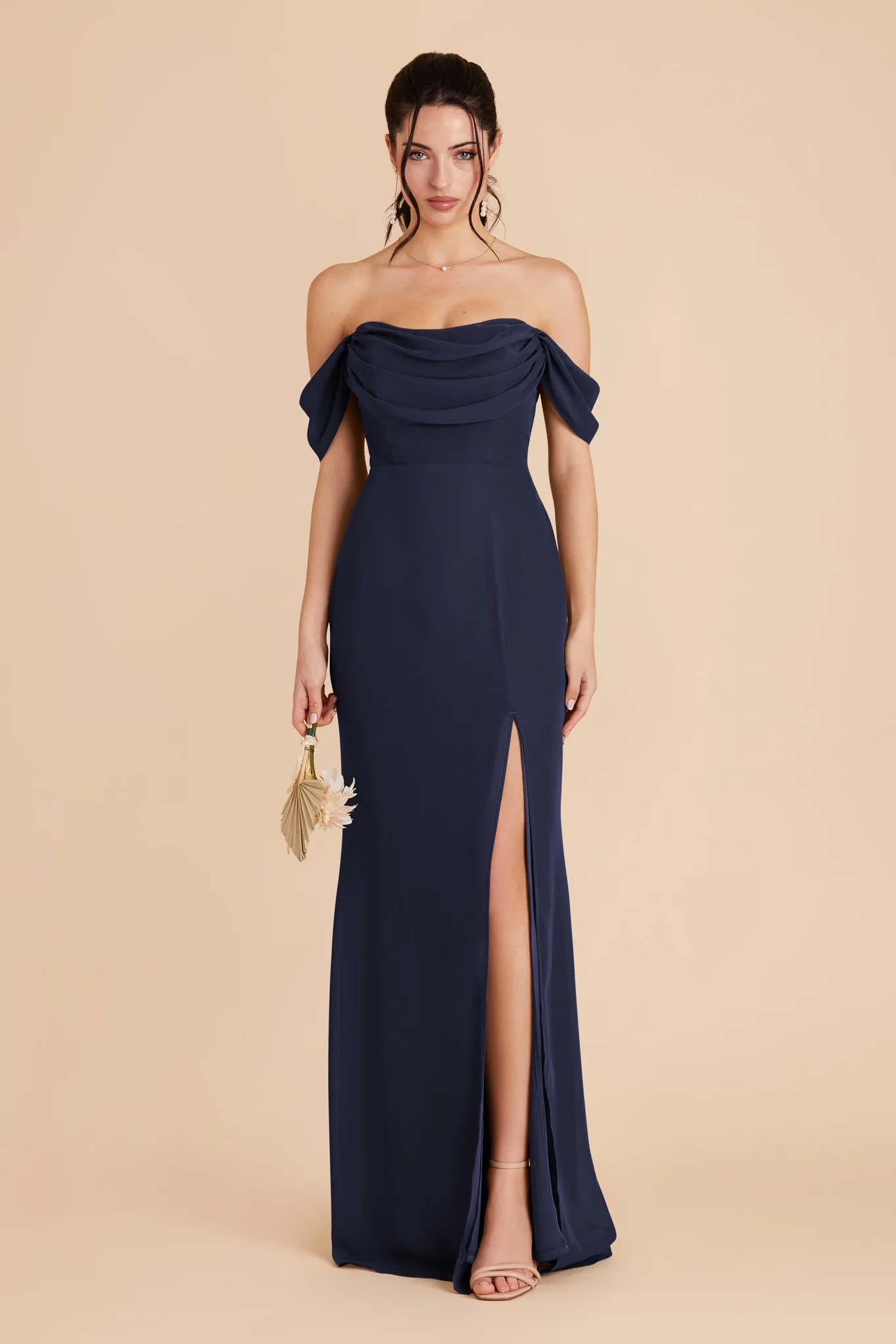 Mira Chiffon Dress - Navy sold by Birdy Grey product image thumbnail 3