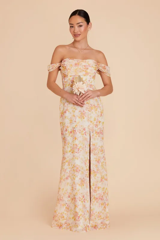 Mira Chiffon Dress - Pressed Floral sold by Birdy Grey