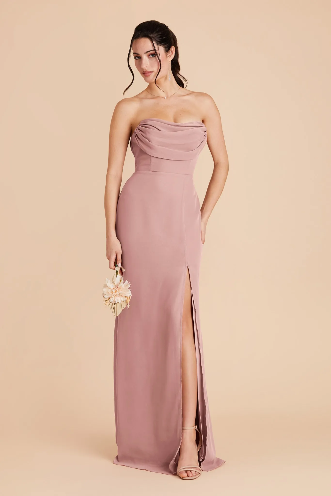 Mira Chiffon Dress - English Rose sold by Birdy Grey product image thumbnail 4