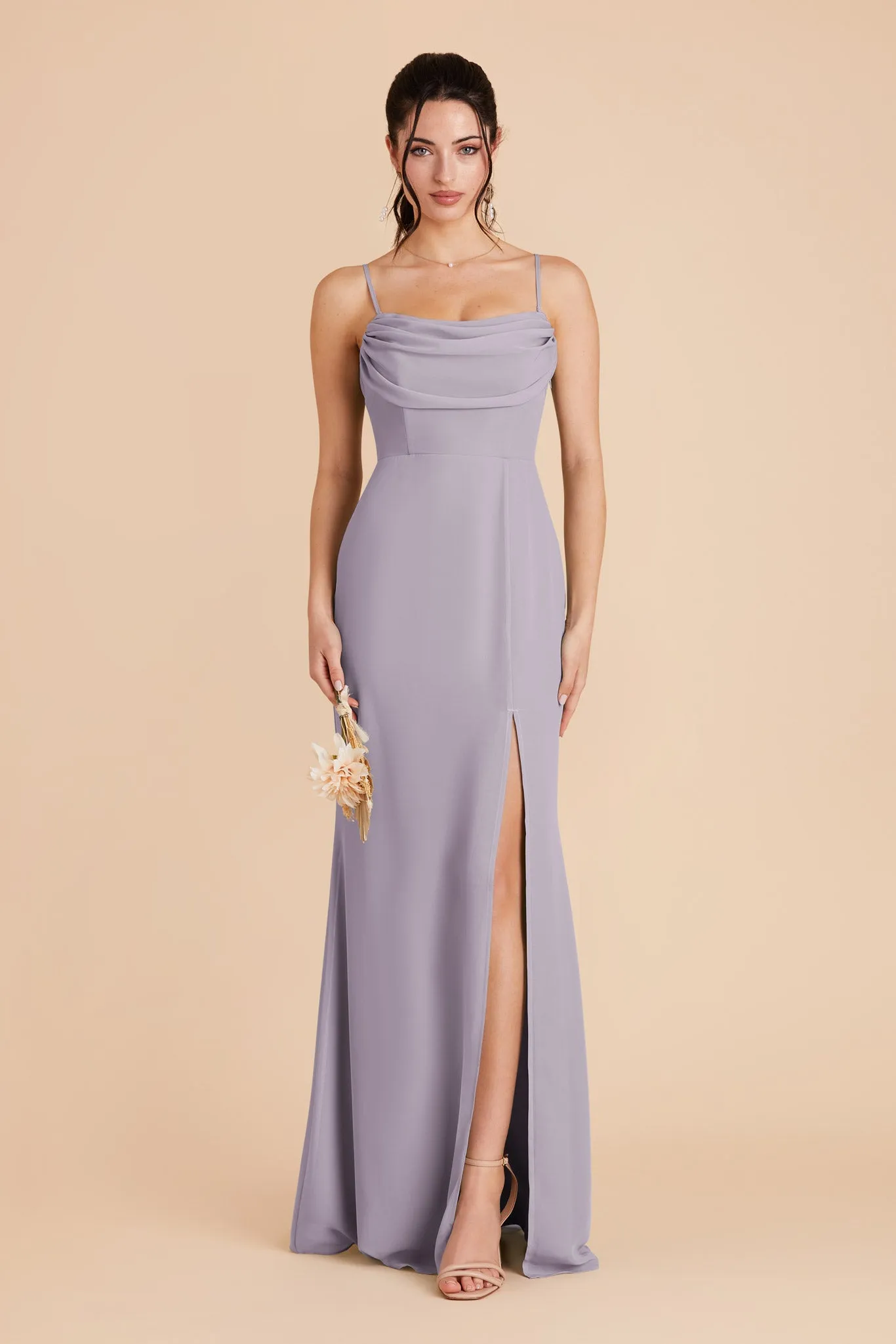 Mira Chiffon Dress - Dusty Lilac sold by Birdy Grey